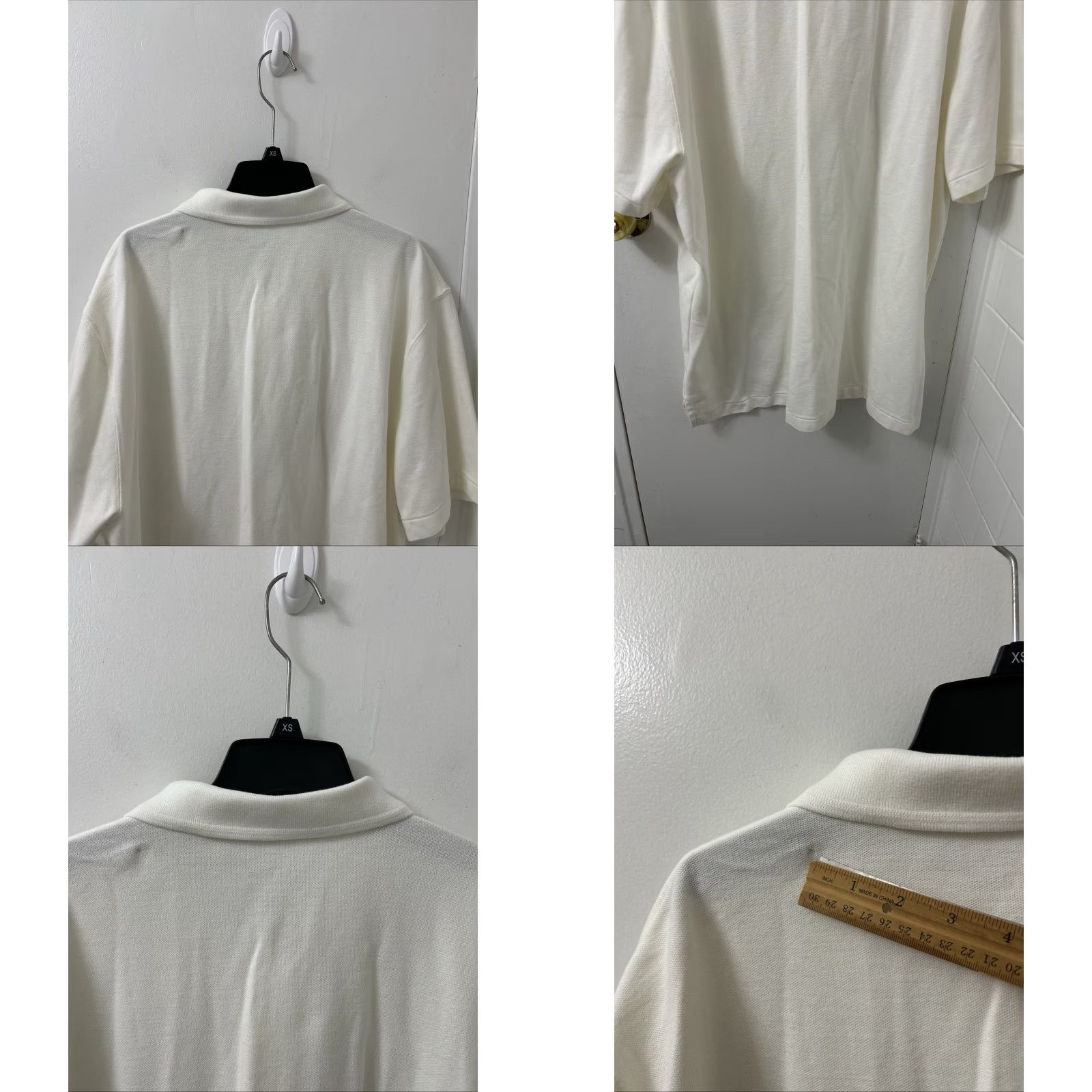 Vintage LL Bean Double L Polo Shirt Mens 2XL White Pocket Traditional S/S cotton 300457 Size US XXL / EU 58 / 5 - 8 Thumbnail