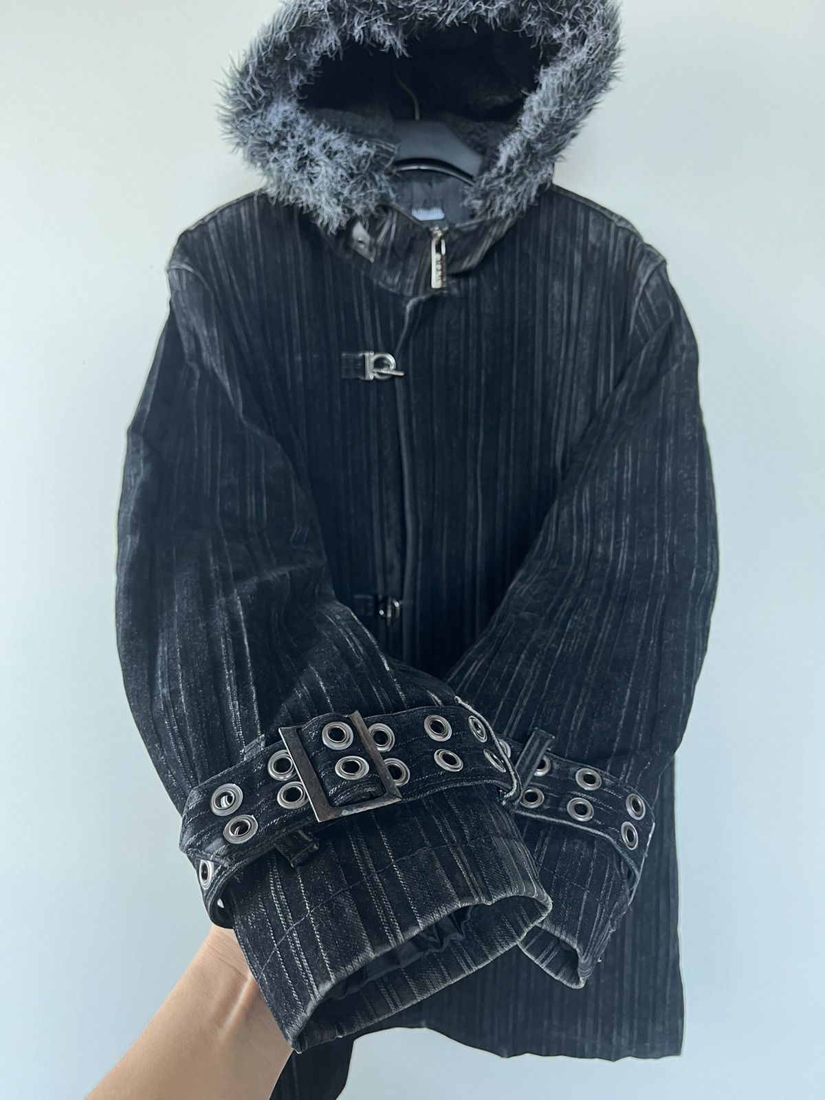14th Addiction JAPANESE IN THE ATTIC FUR GOTHIC JACKET SEDITIONARIES PUNK Size US L / EU 52-54 / 3 - 7 Thumbnail