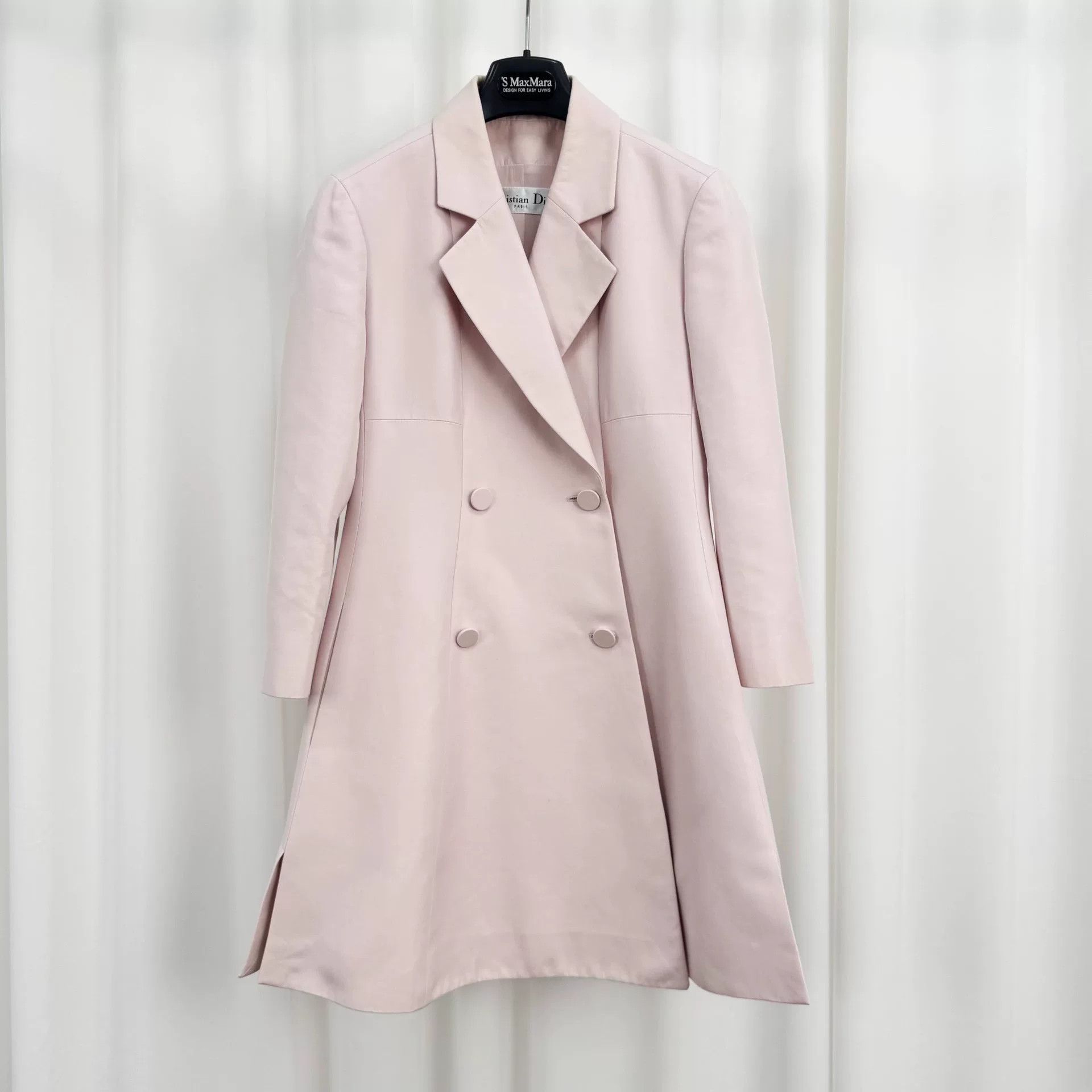 Dior pink double-breasted trench coat by Dior Size US S / EU 44-46 / 1 - 1 Thumbnail