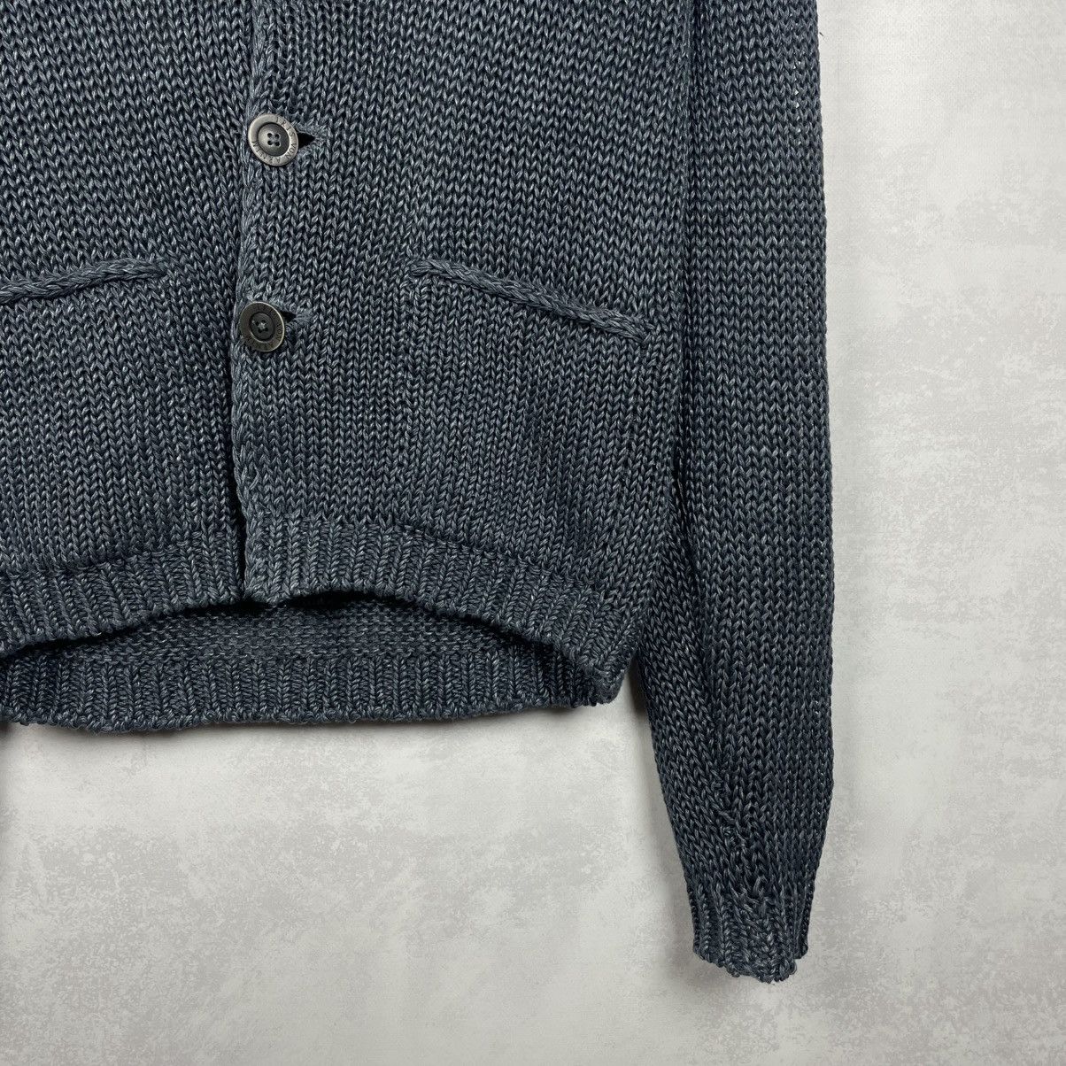 Iris von Arnim Iris Von Arnim Uomo Men’s Net Knit Linen Cardigan Sweater Size US S / EU 44-46 / 1 - 13 Thumbnail