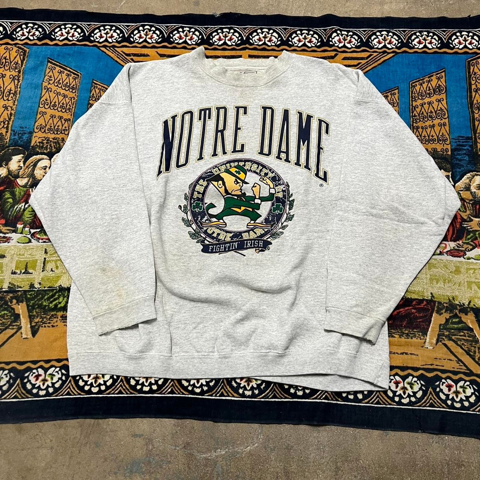 Nike × Russell Athletic Vintage Notre Dame crewneck sweatshirt size XL sportswear Size US XL / EU 56 / 4 - 4 Thumbnail