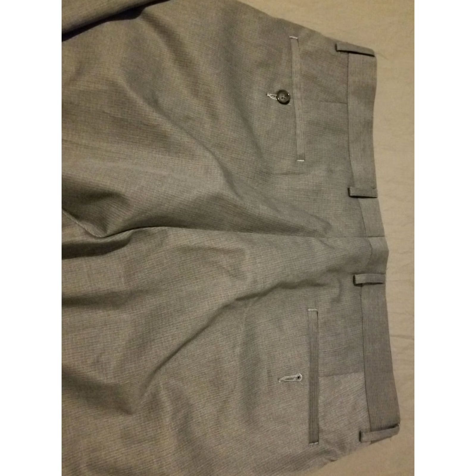 Polo Ralph Lauren Mens Polo Ralph Lauren Dress Pants Gray Khaki Chino Trouser 34x32 Slack Size US S / EU 44-46 / 1 - 2 Thumbnail