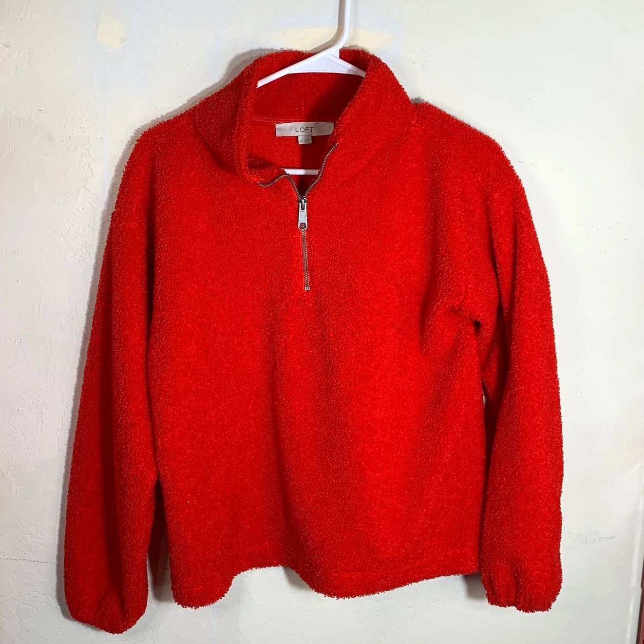 Loft LOFT Women's Long Sleeve Pull Over Red Top Size XS Size XS / US 0-2 / IT 36-38 - 1 Thumbnail