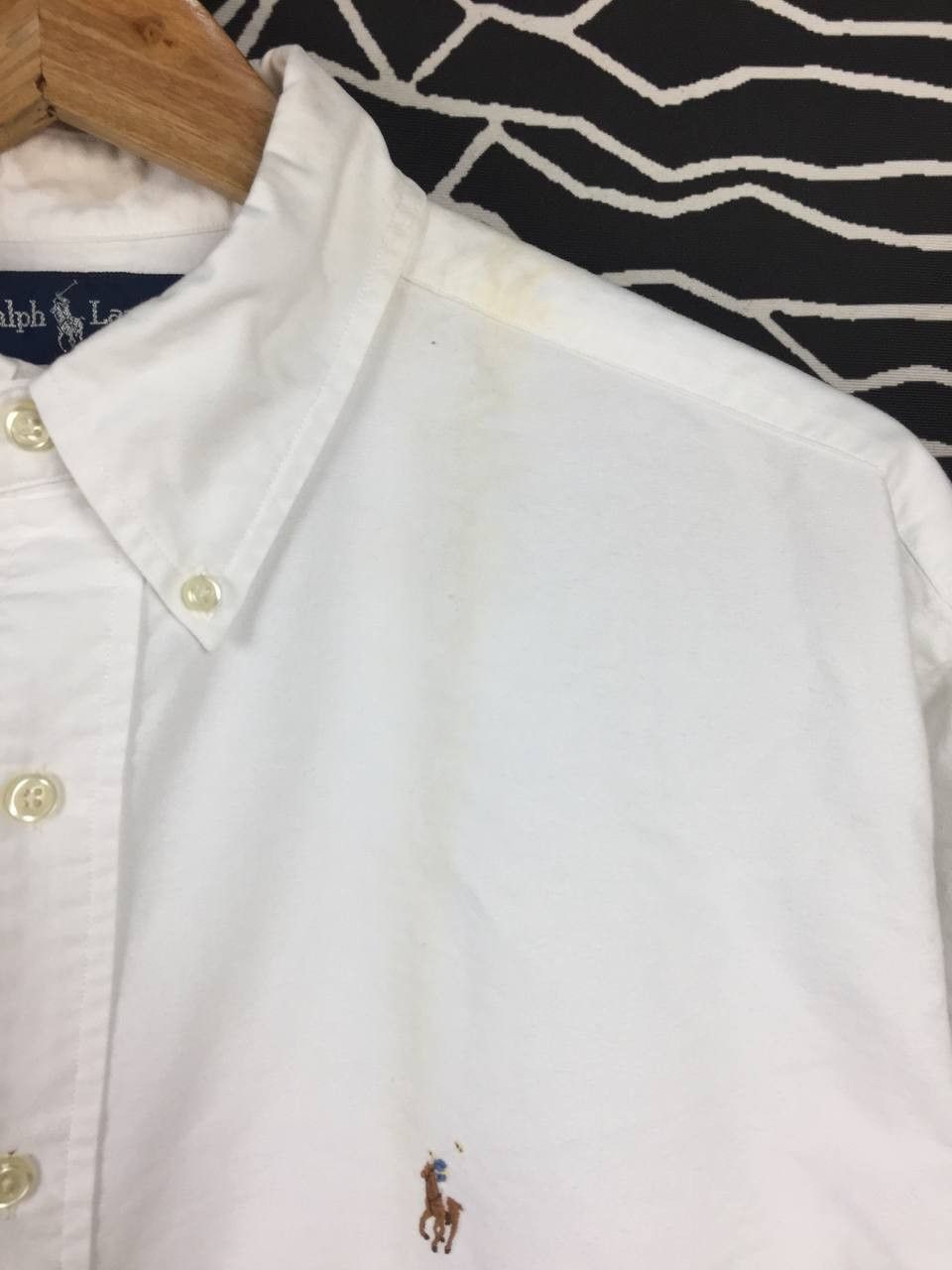 Ralph Lauren Vtg 90s Ralph Lauren Yarmouth Button Down Oxford Shirt Size US XXL / EU 58 / 5 - 4 Thumbnail