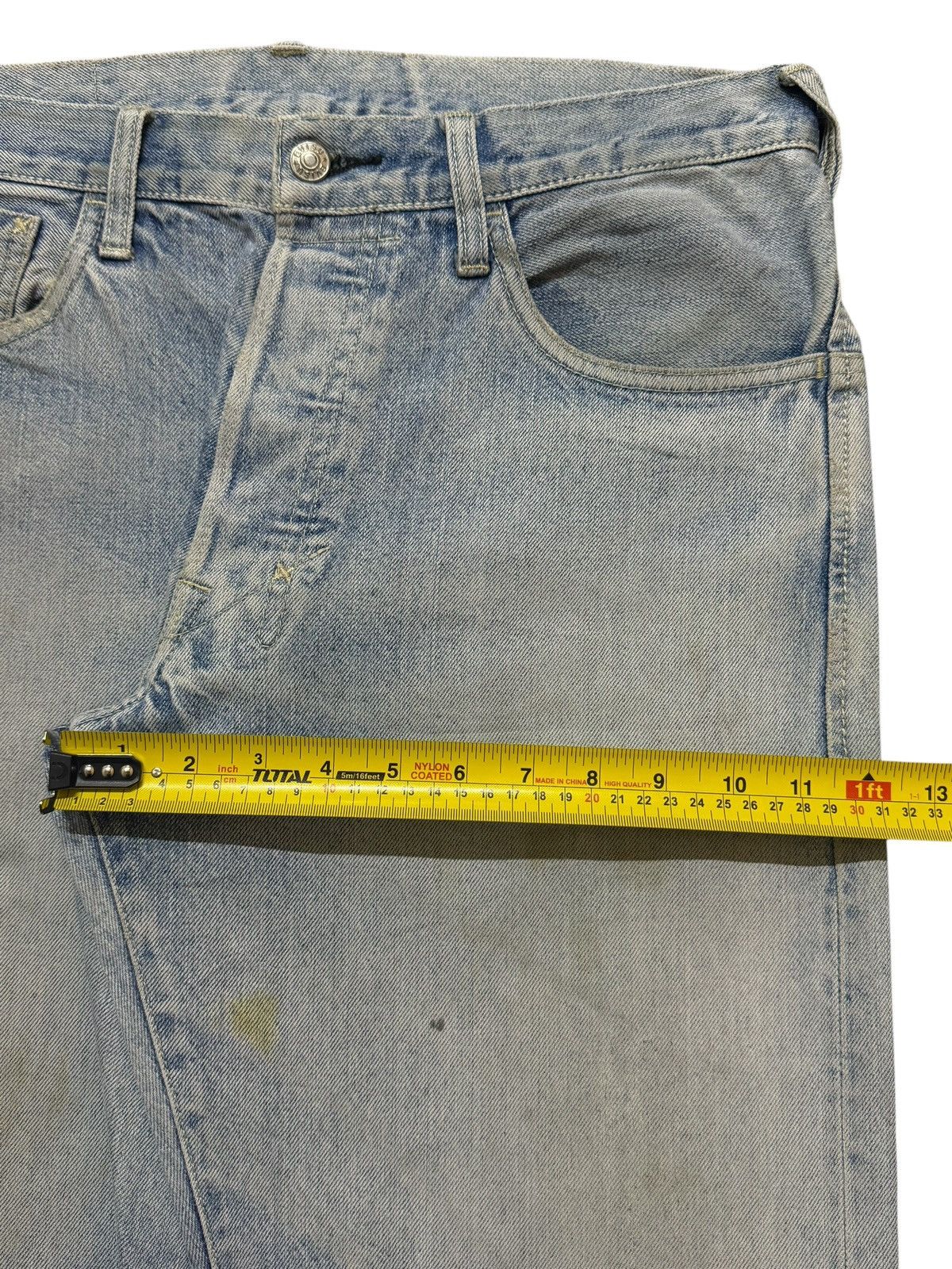 Evisu Vintage 90s Evisu Genes Selvedge Seagull Painted Wide Leg Size US 32 / EU 48 - 14 Thumbnail