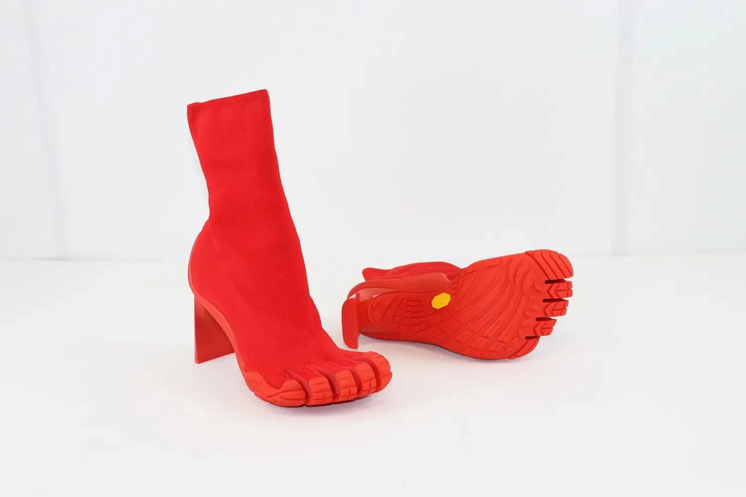 Balenciaga o1s1rm0724 High Toe Bootie Recycle in Red Size US 9 / IT 39 - 3 Thumbnail
