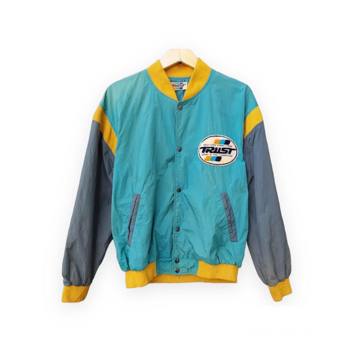 Vintage Vintage 90s Trust Super Tuning System Racing Team Jacket Size US L / EU 52-54 / 3 - 12 Thumbnail