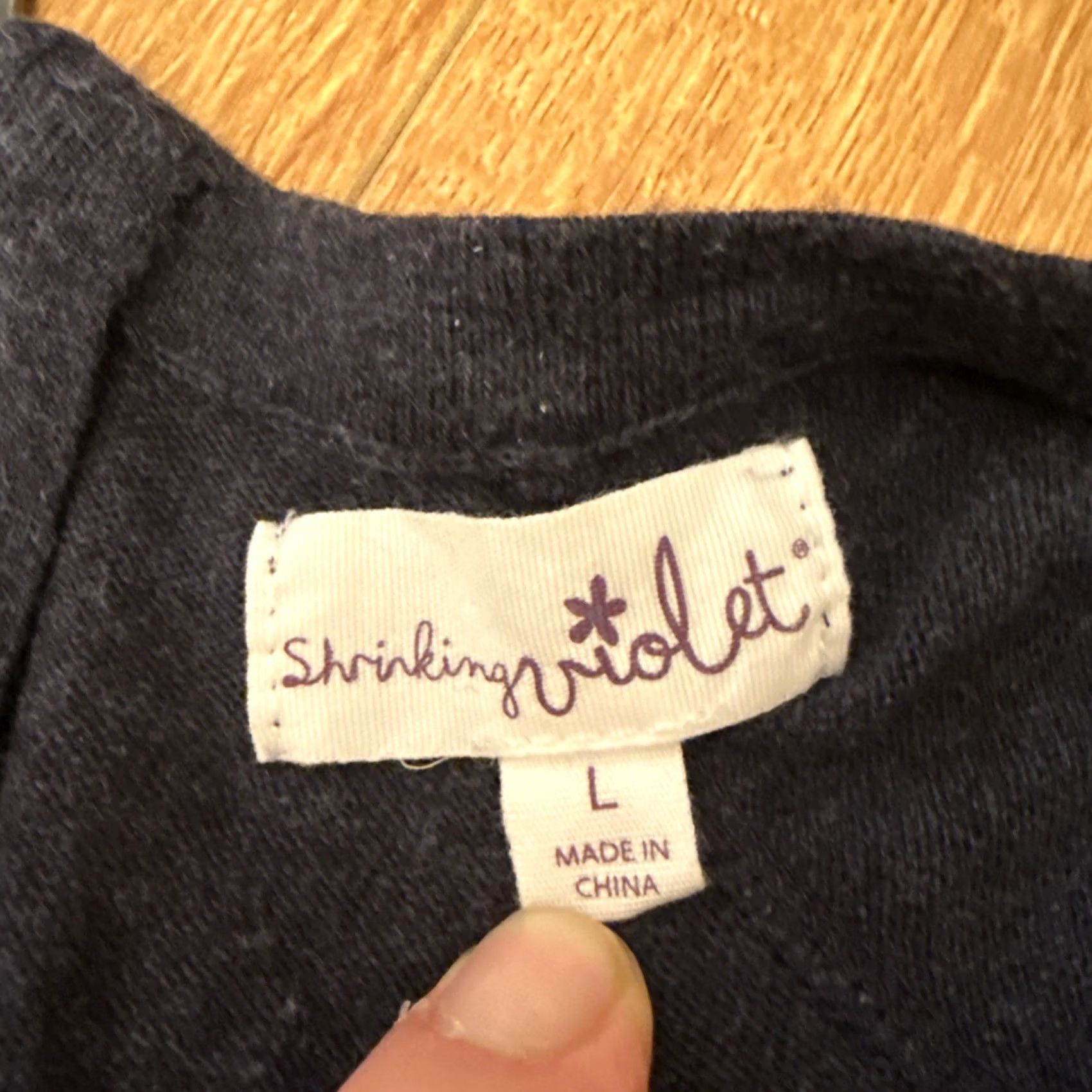 Vintage Shrinking Violet Anthropologie Blue Long Tunic Sweater Zip Back Detail Boho L Womens Sweater Size L / US 10 / IT 46 - 6 Thumbnail