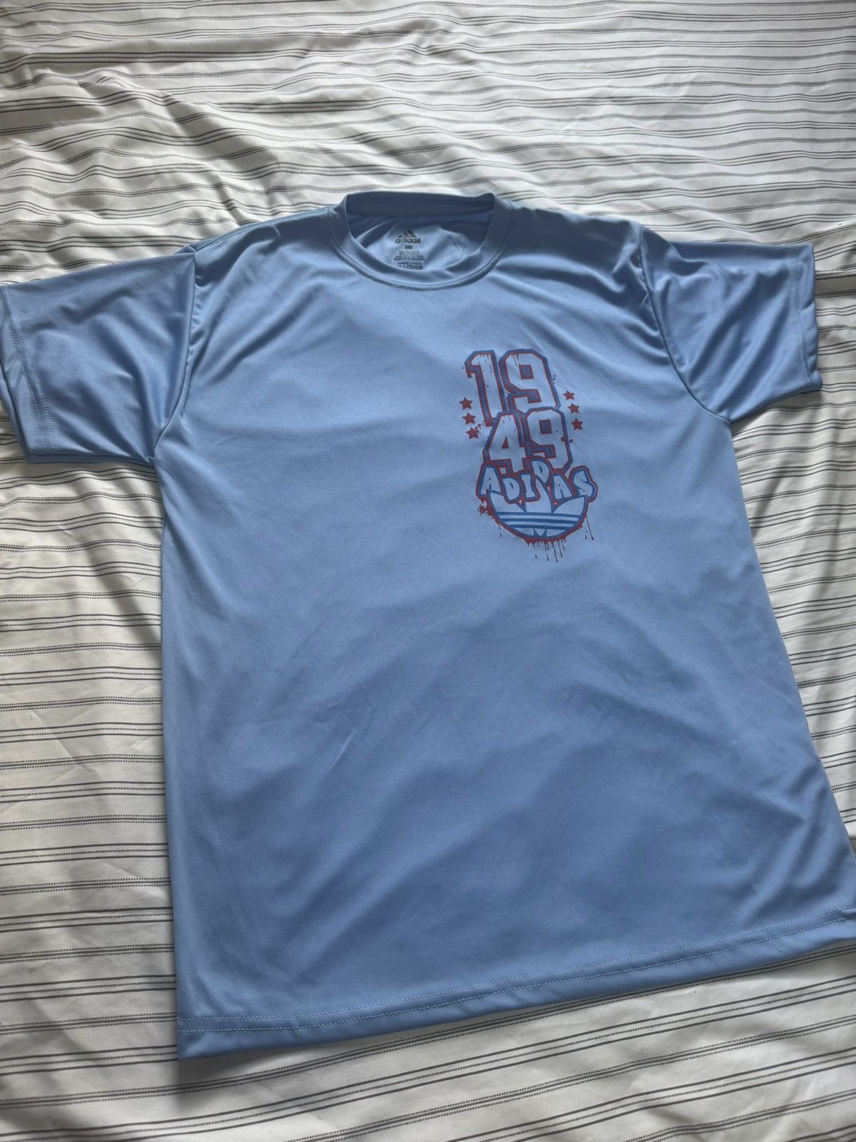 Adidas Adidas 1949 Blue Graphic Tee Men’s Medium Size US M / EU 48-50 / 2 - 2 Thumbnail