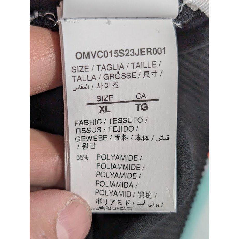 Off-White o1rshd1 Knit Tape Track Jacket in Black Size US XL / EU 56 / 4 - 14 Thumbnail