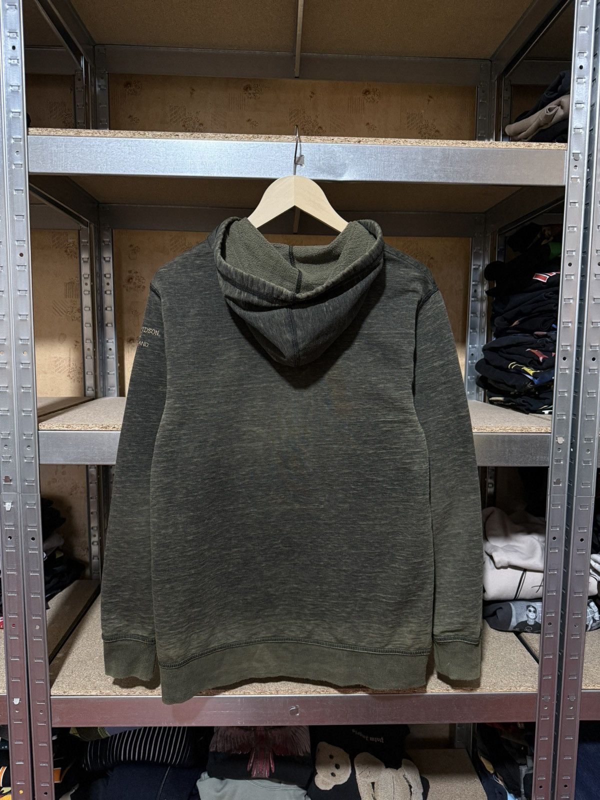 Band Tees × Harley Davidson × Vintage Vintage Harley Davidson Switzerland Military Hoodie Y2K Hype Size US S / EU 44-46 / 1 - 2 Thumbnail