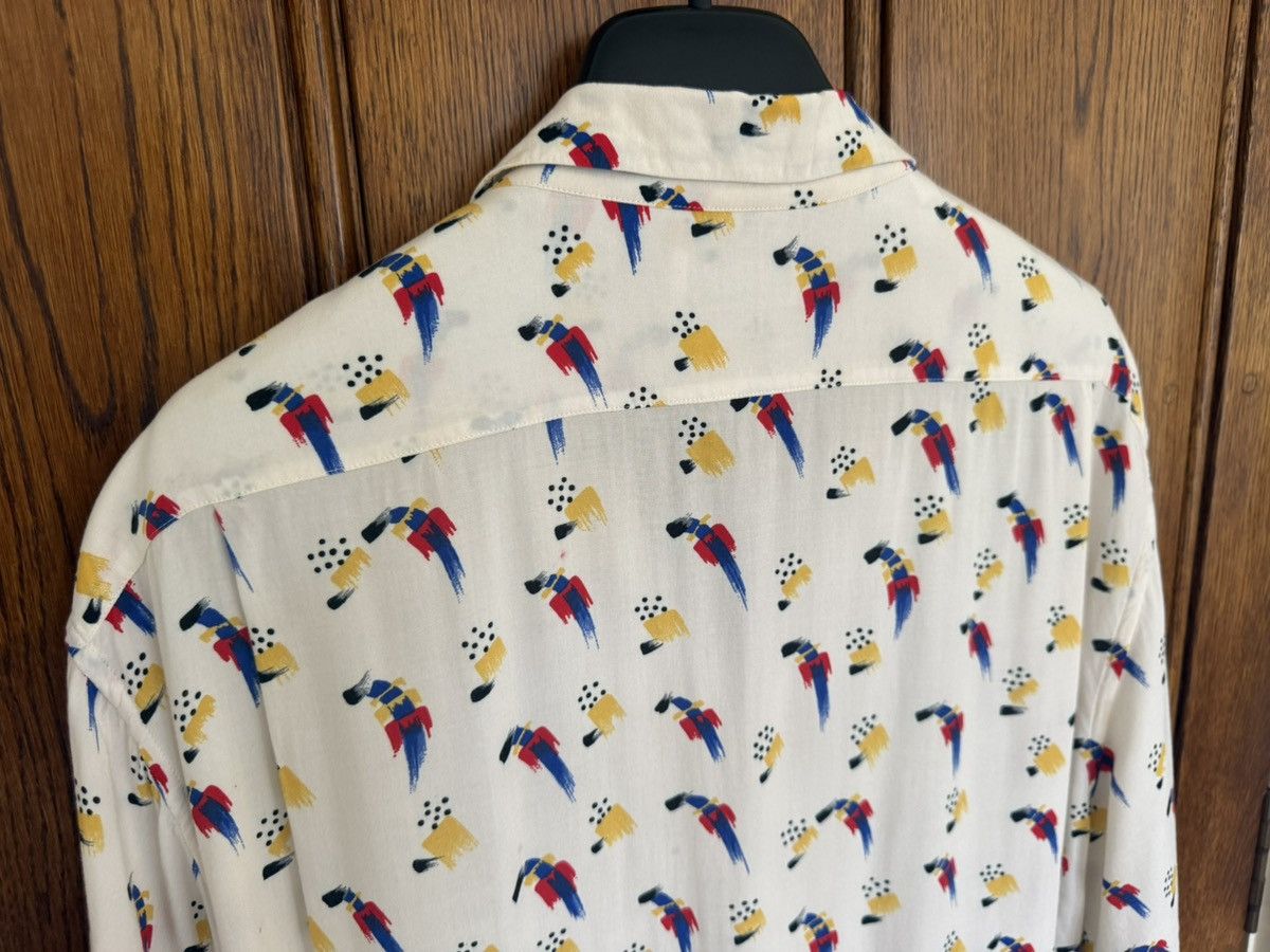 Saint Laurent Paris SS22 Saint Laurent parrot Hawaiian shirt bowling 41 grail Size US L / EU 52-54 / 3 - 16 Thumbnail