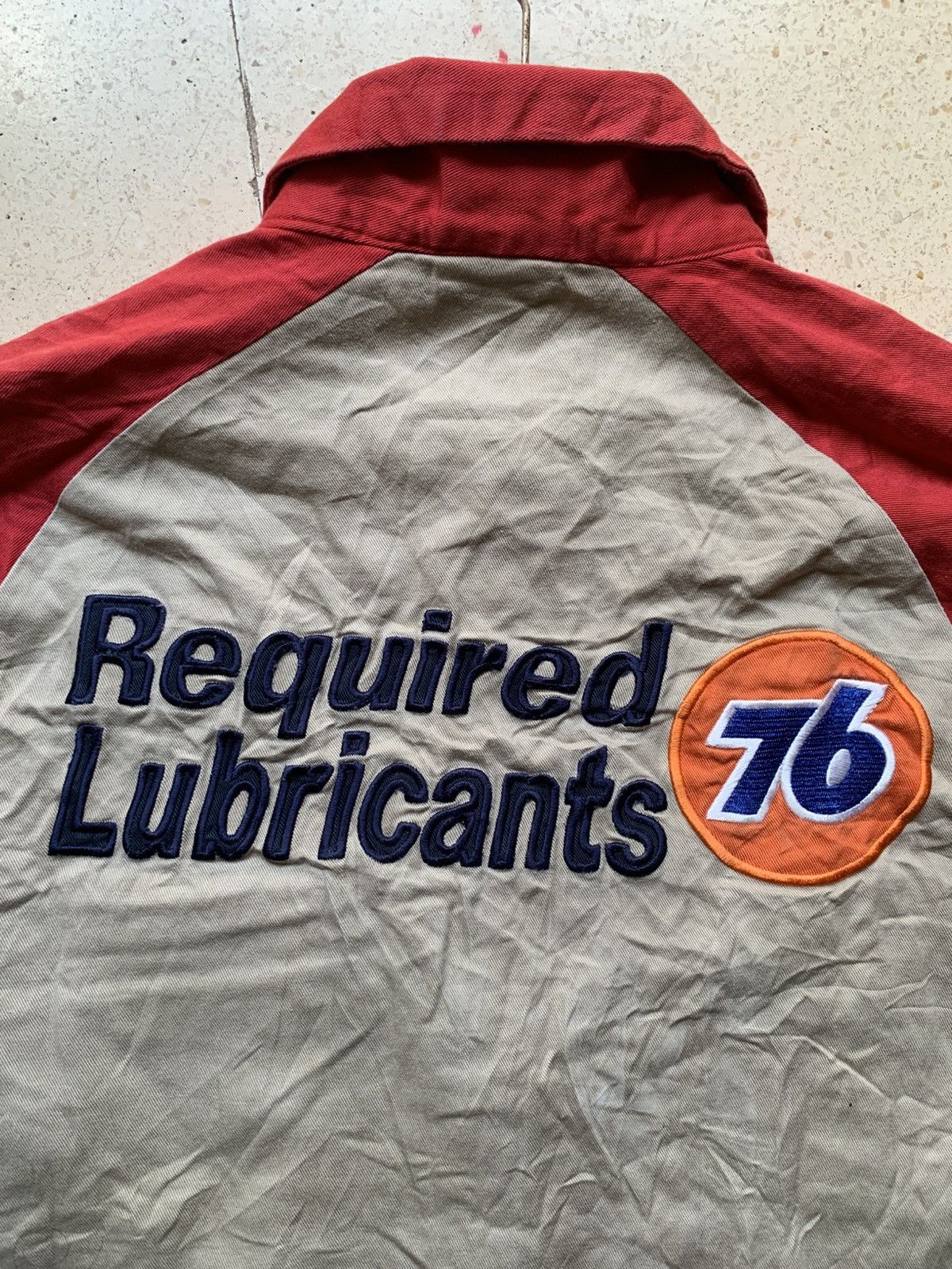 Indian Motorcycle Vintage 76 lubricants motor oil zipper work shirt Size US M / EU 48-50 / 2 - 5 Thumbnail