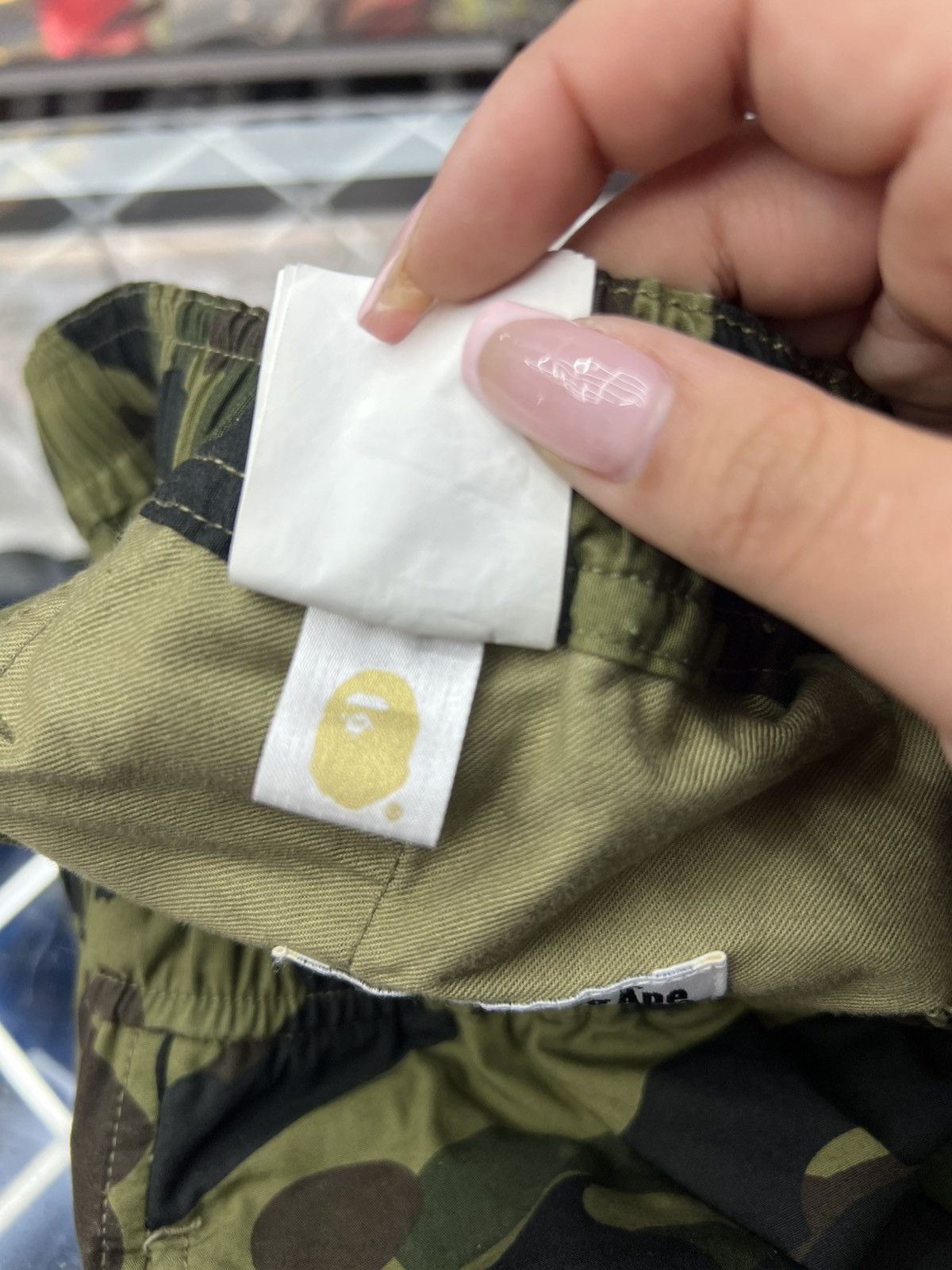 Bape Bape 1st Camo Green Shorts Size US 29 - 6 Thumbnail