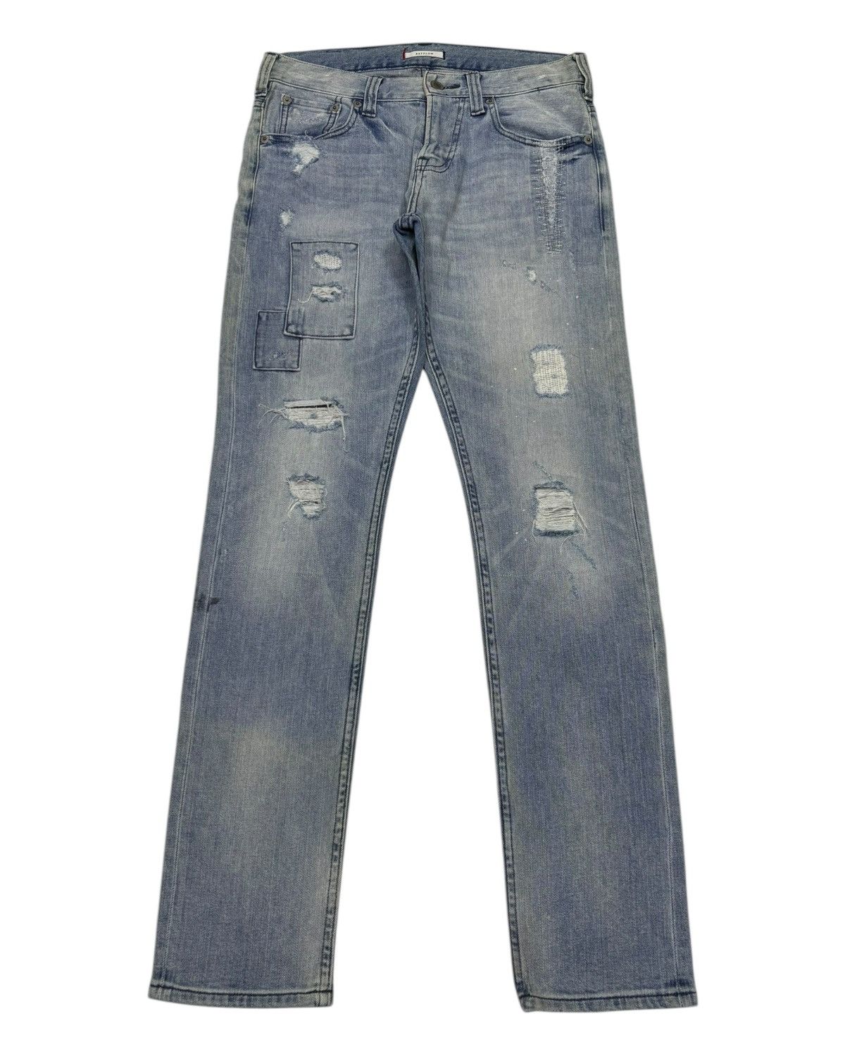 Kapital VINTAGE JEANS PATCHWORK BAYFLOW TAPERED DENIM JEANS Size US 30 / EU 46 - 1 Thumbnail