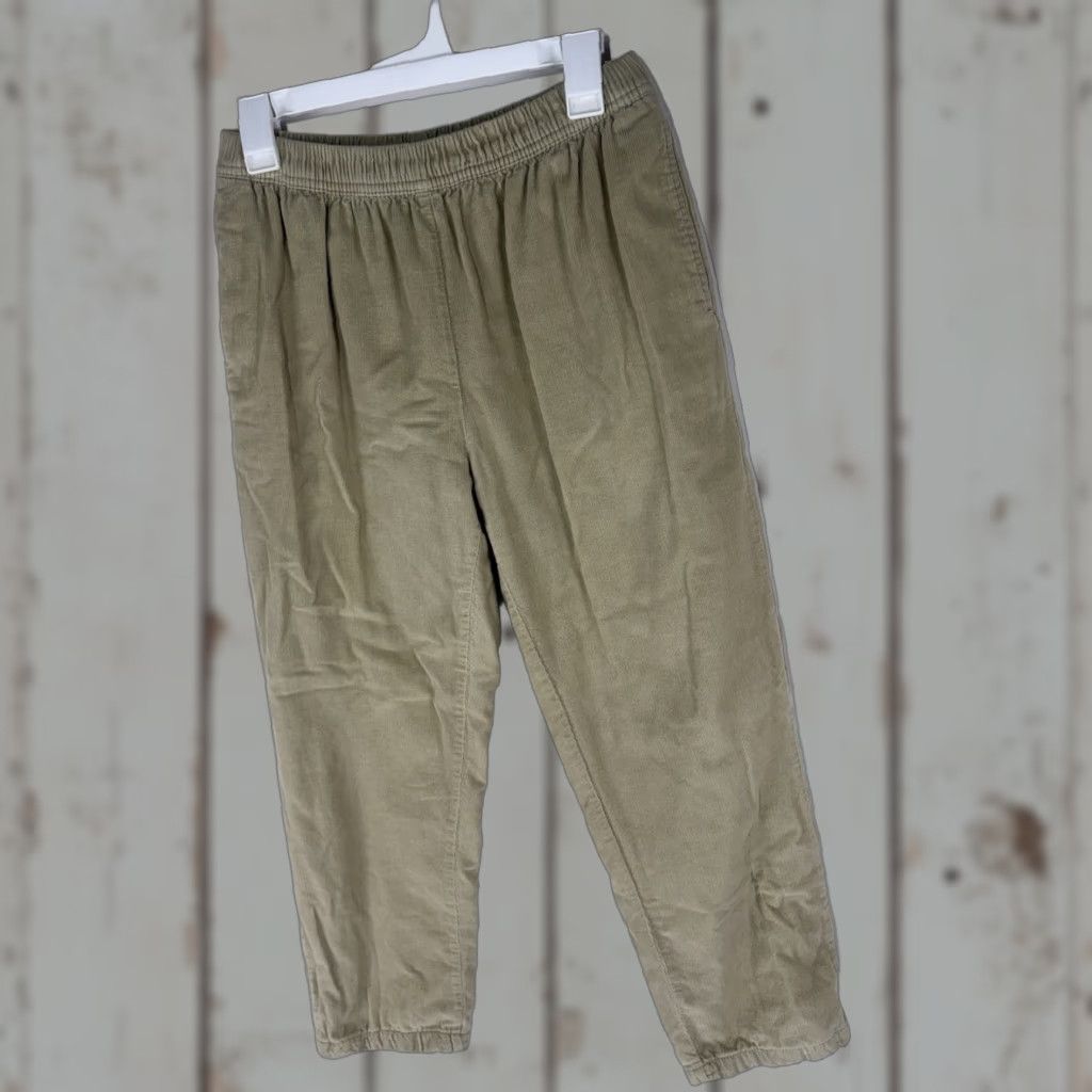 Vintage VINTAGE American Sweetheart Pants Corduroy Insulated Pull On Beige 12 Womens Tapered Ankle 26in Inseam Fall Winter Size 34" / US 12 / IT 48 - 1 Thumbnail