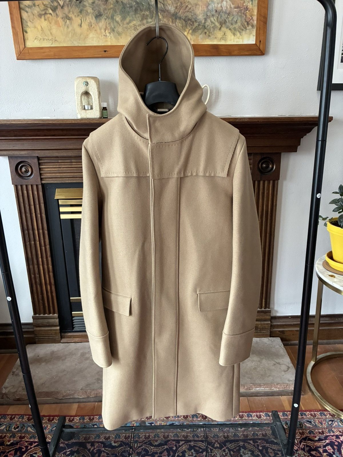 Hedi Slimane Dior Homme AW04 “VOTC” Hooded Wool Trench Coat Size 46 Camel Size US S / EU 44-46 / 1 - 2 Thumbnail