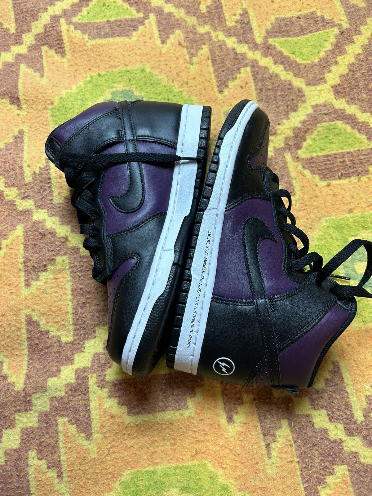 Nike Nike Dunk High Fragment Beijing (2021) Purple Size US 7 / EU 40 - 2 Thumbnail