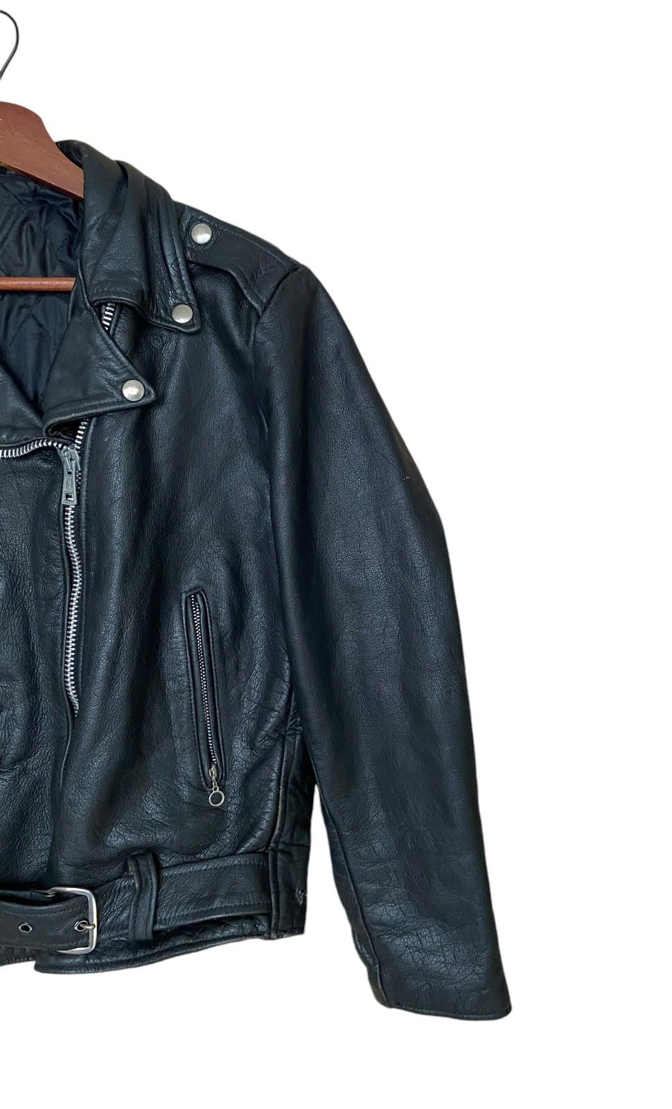 Other True Vintage Made In Usa Double Collar Leather Jacket 1960s Size US M / EU 48-50 / 2 - 6 Thumbnail