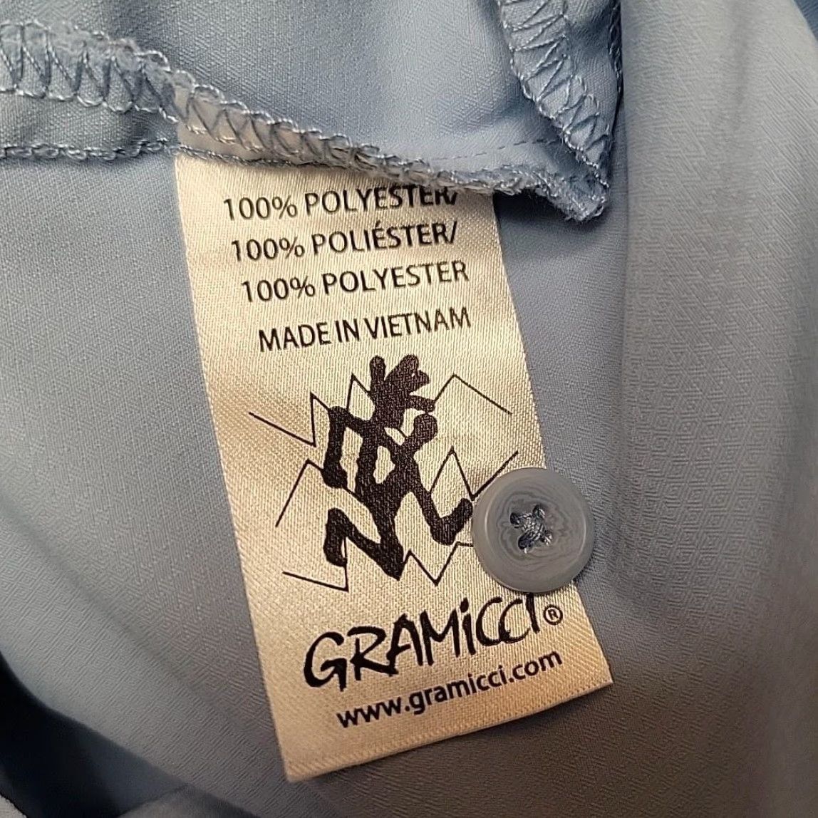 Gramicci Gramicci Shirt Womens L Blue Short Sleeve Button-Up Hiking Outdoor Performance - Casual Spring Summer Women’s Shirt Size L / US 10 / IT 46 - 5 Thumbnail