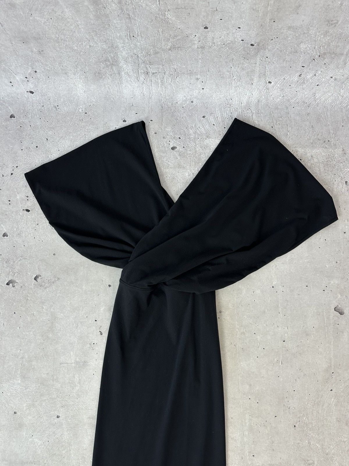 Designer × Wolford Wolford Black With Broad Shoulders Pencil Dress Size XS / US 0-2 / IT 36-38 - 3 Thumbnail