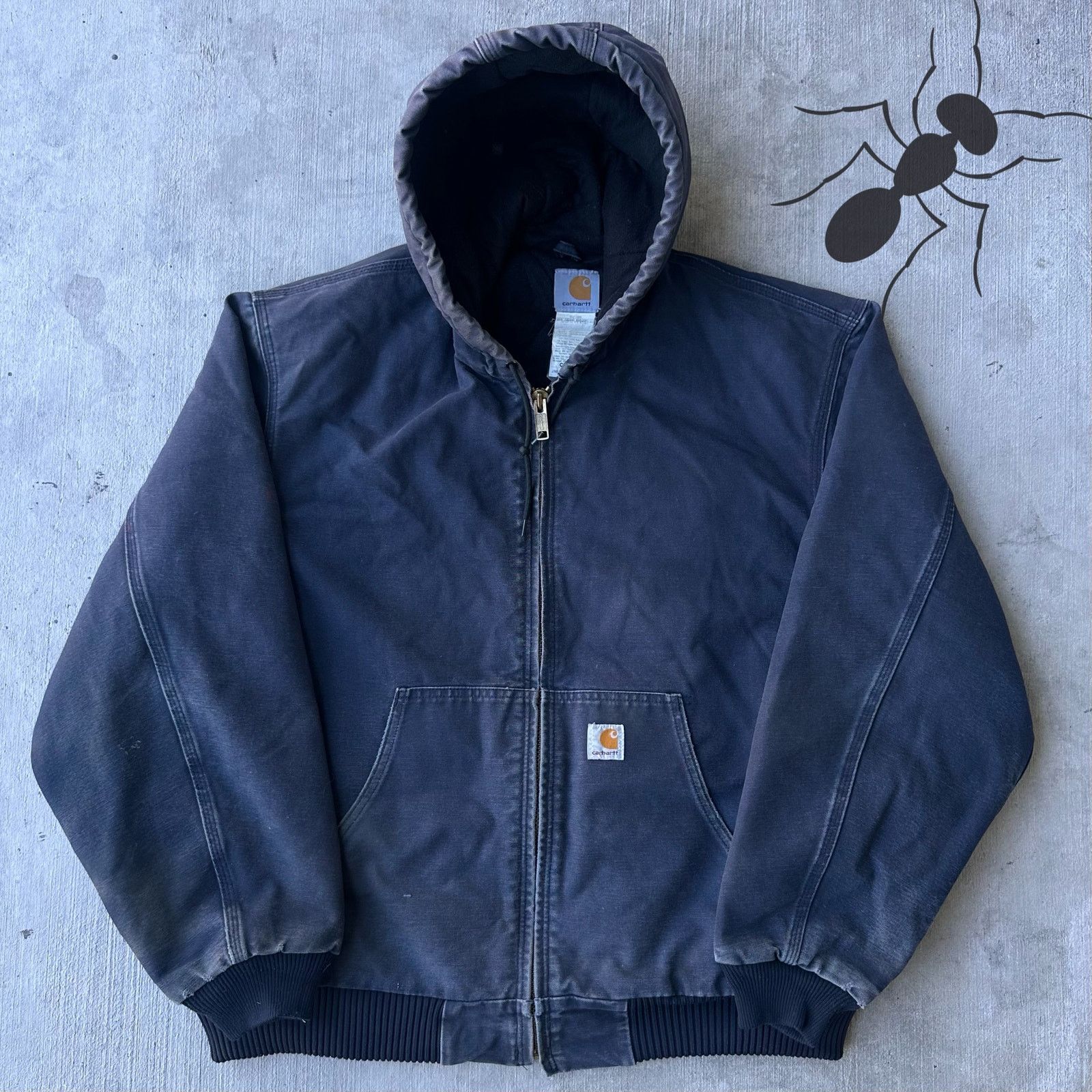 Carhartt × Vintage Vintage 00's Carhartt Detroit Jacket Navy