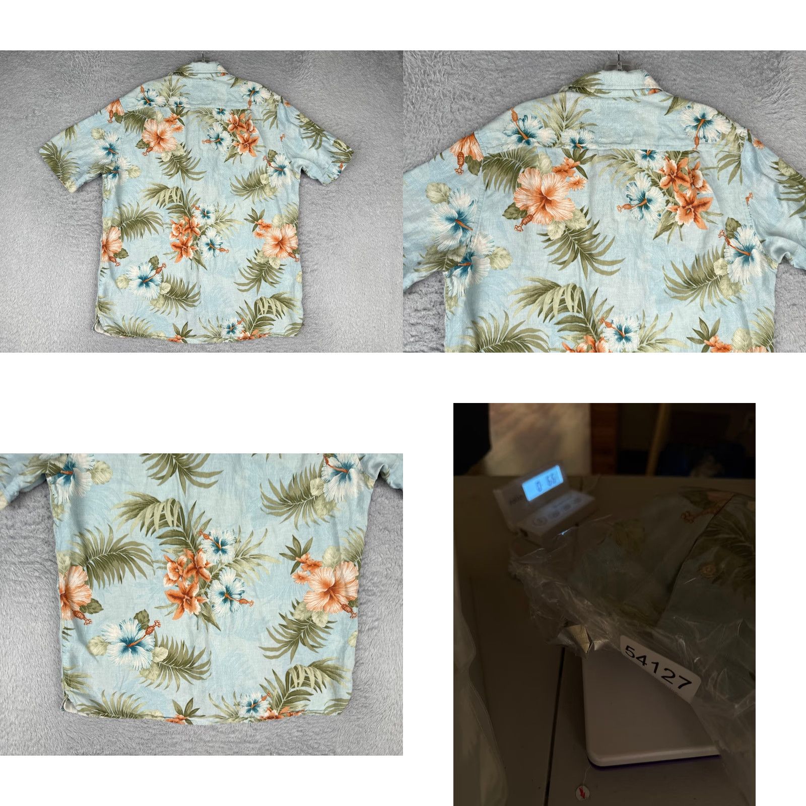 Tasso Elba Tasso Elba Shirt Men Medium Blue Floral Palm Leaf Silk Blend Hawaiian Size US M / EU 48-50 / 2 - 9 Thumbnail