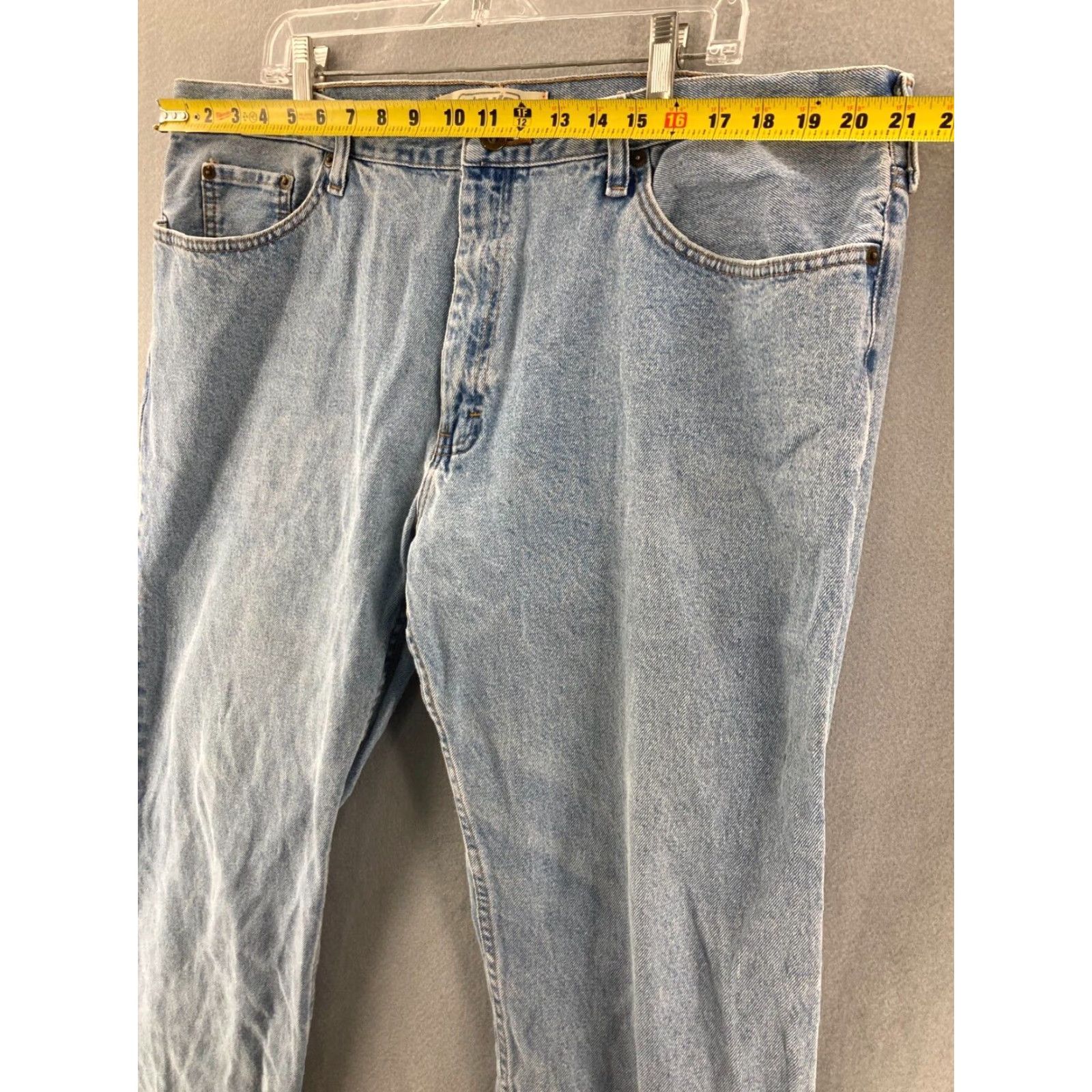 Vintage Urban Pipeline Jeans Regular Straight 42x32 Blue Denim 5-Pocket Mens Adults Stonewashed Light Size 42 Size US 42 / EU 58 - 2 Thumbnail