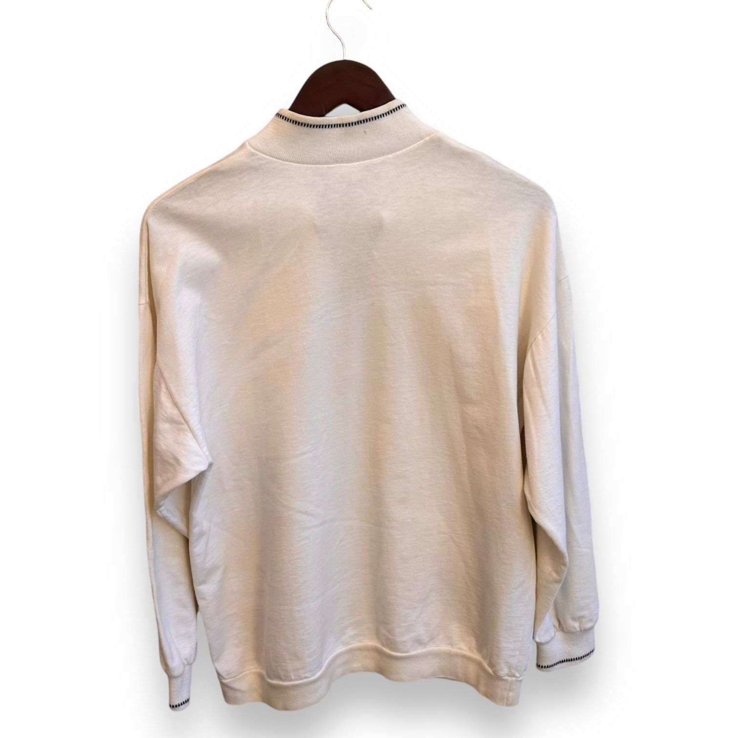 Vintage VTG Potpourri Theme 1/4 Zip Sweatshirt Cottage 90s L Size L / US 10 / IT 46 - 2 Thumbnail