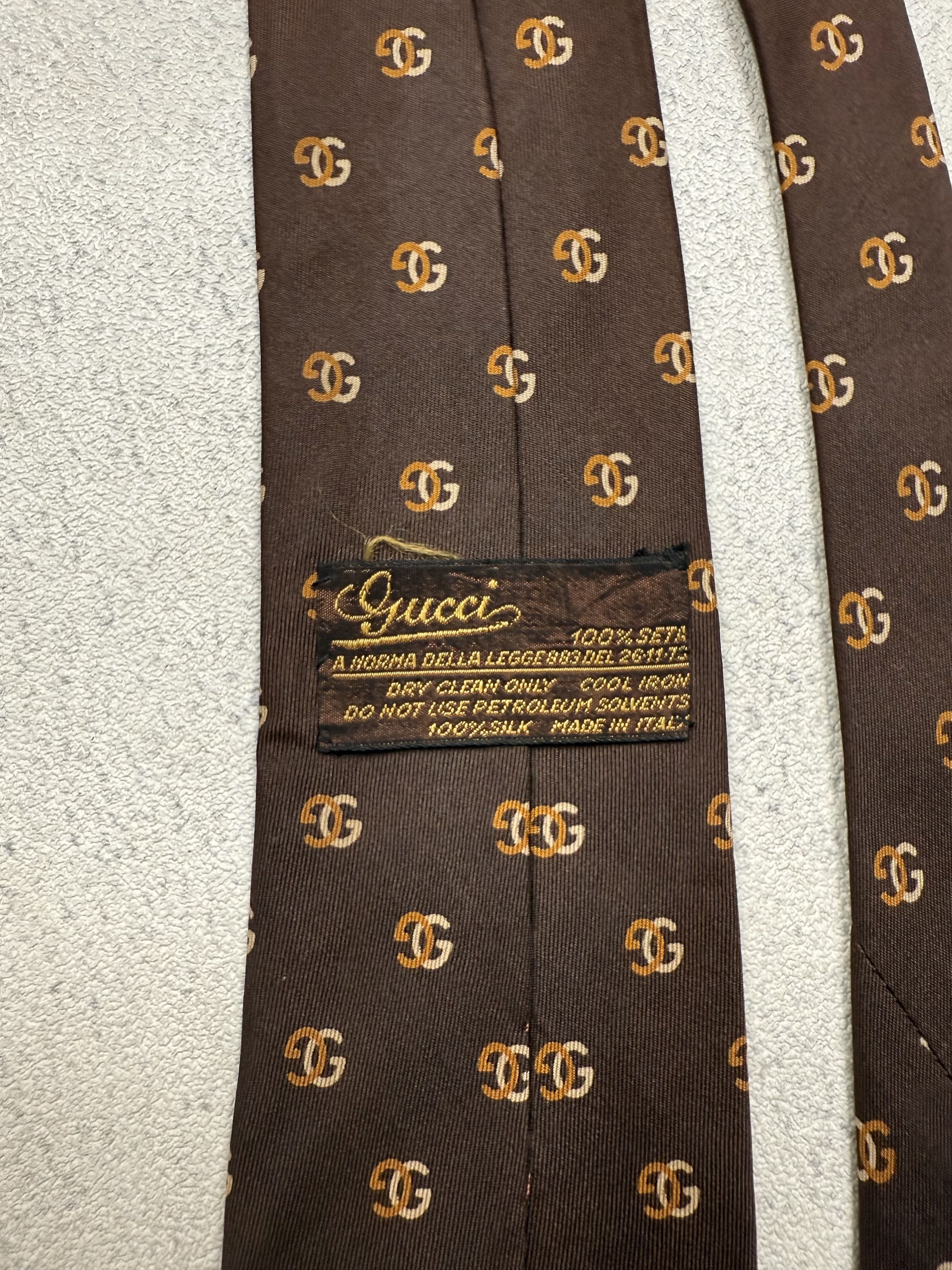 Gucci Vintage Gucci Tie Size ONE SIZE - 5 Thumbnail