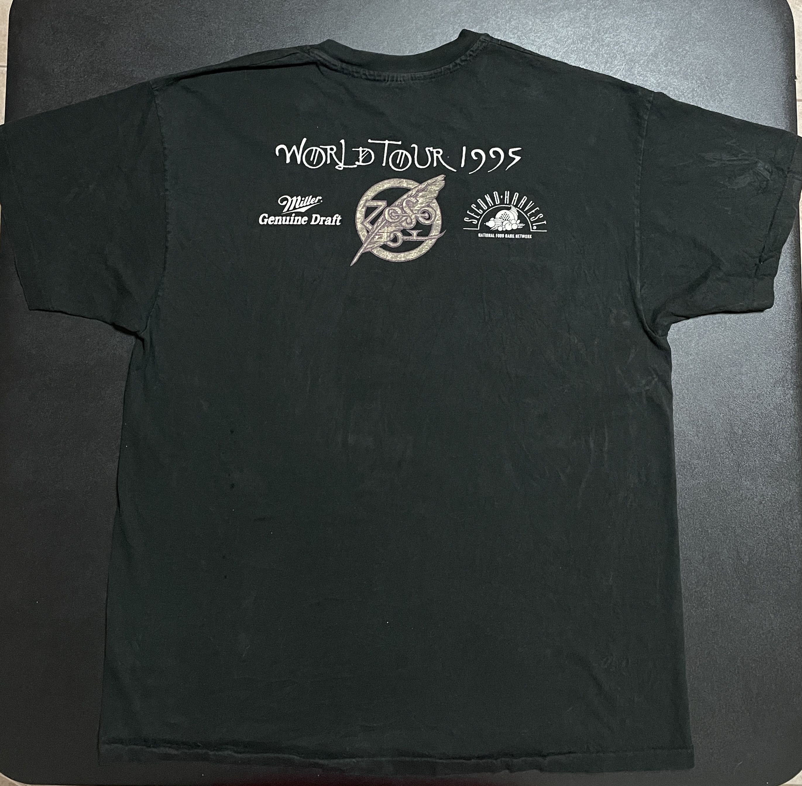 Led Zeppelin Vintage Led Zeppelin Jimmy Page Robert Plant Tour 1995 XL Size US XL / EU 56 / 4 - 9 Thumbnail