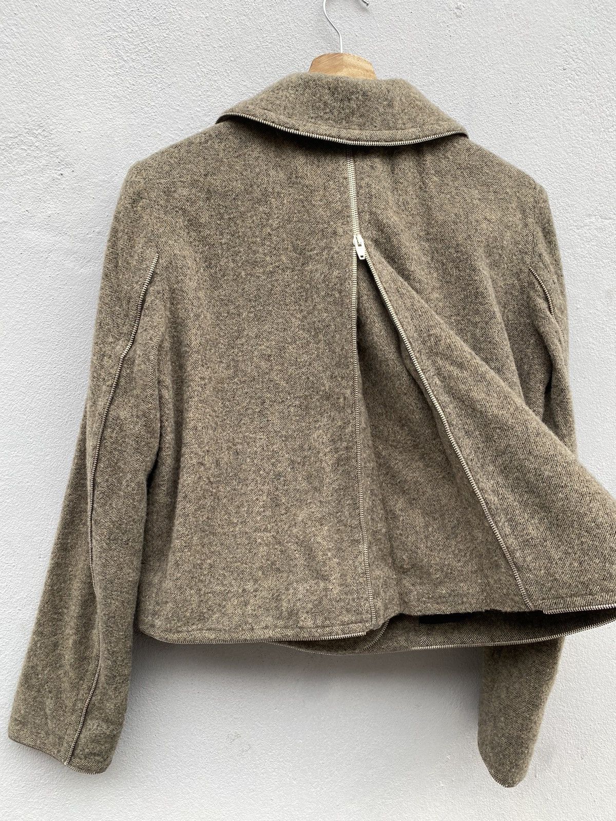 Alexander Wang 💥Archive💥 Alexander Wang Fully Zip Lined Anorak Wool Cropped Size XS / US 0-2 / IT 36-38 - 22 Thumbnail