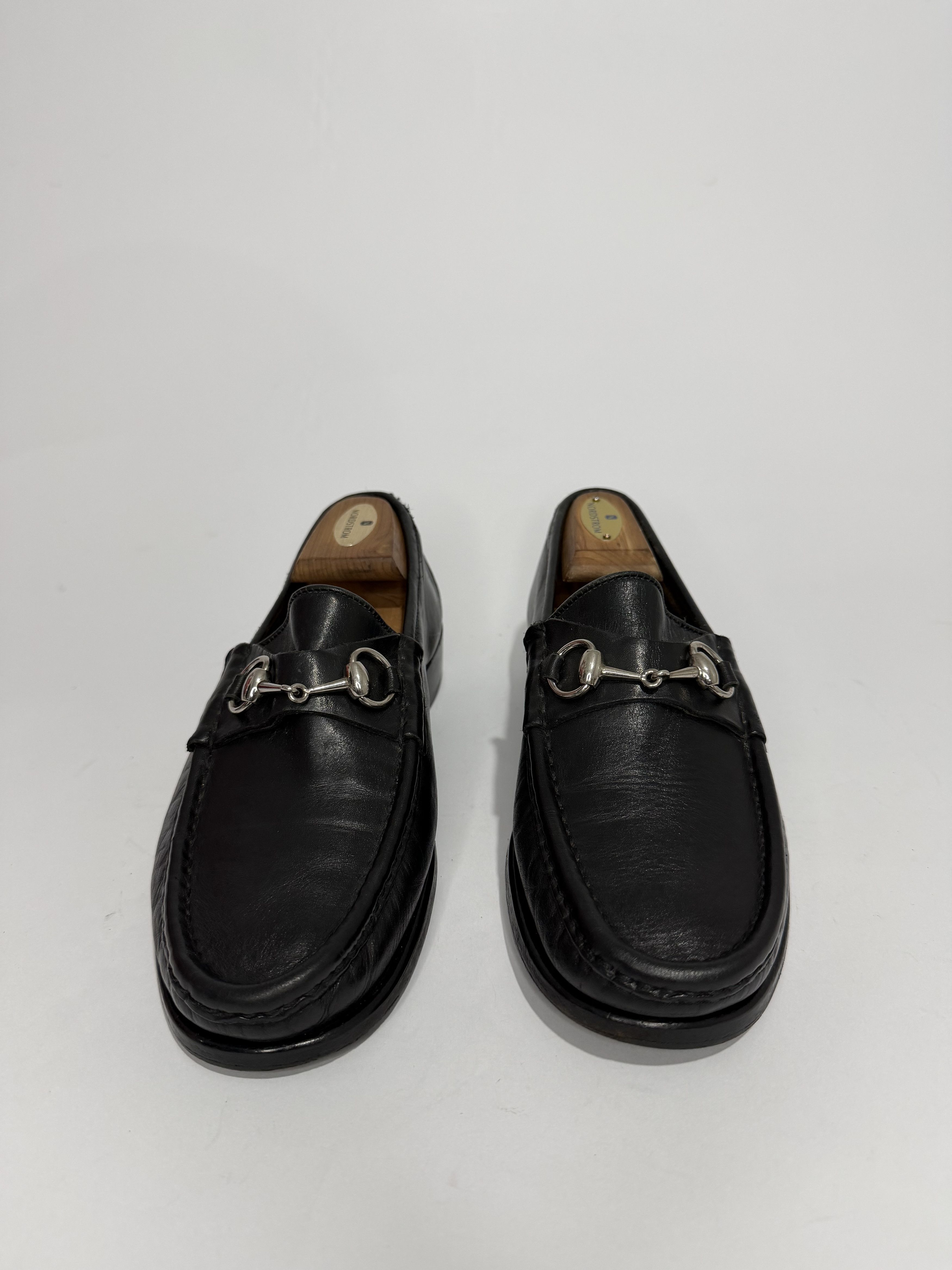 Gucci Gucci Black Leather Horsebit Loafers Size US 8 / EU 41 - 2 Thumbnail