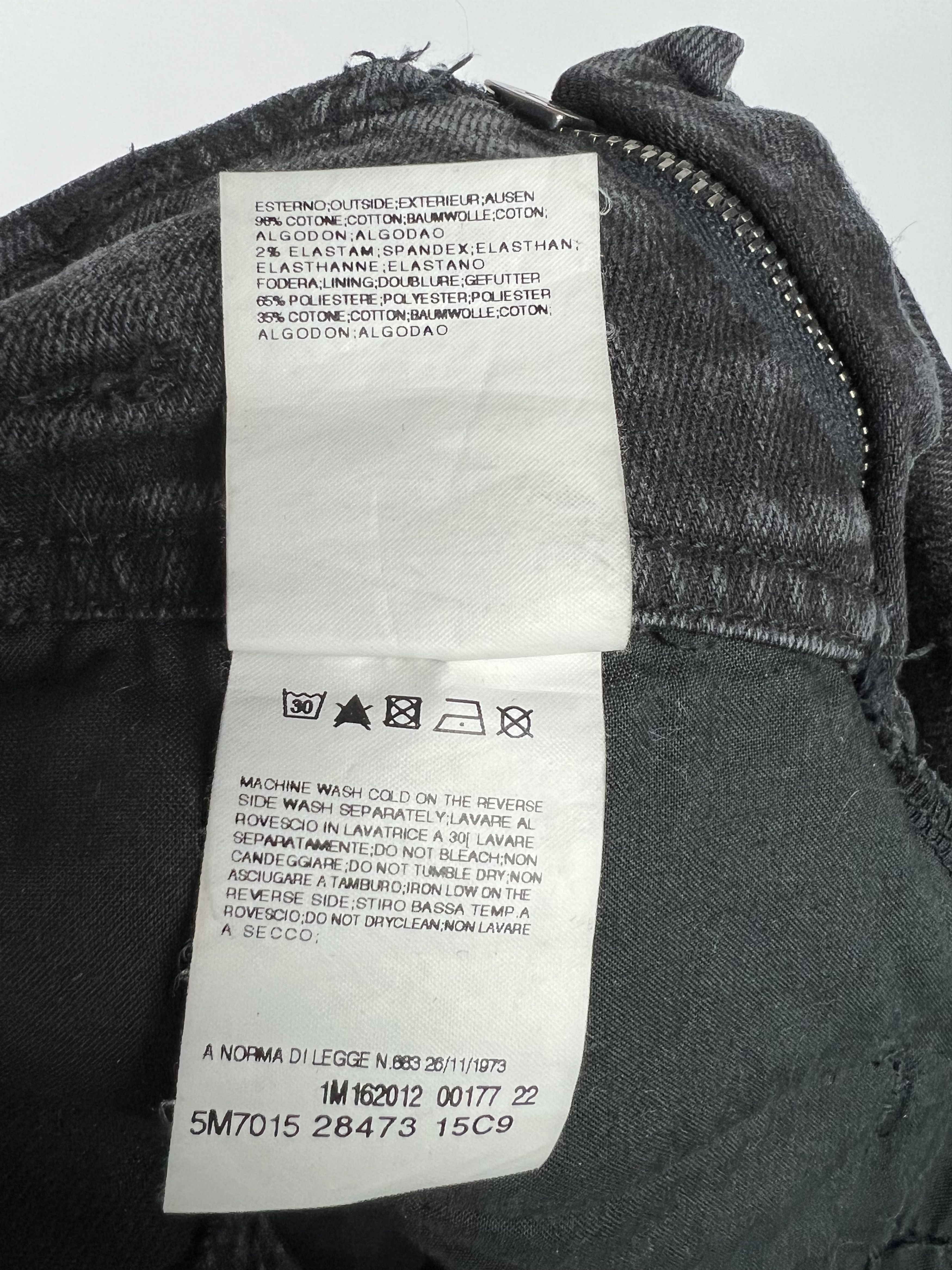 Balmain × Pierre Balmain Pierre Balmain Women's Jeans Gray Size 27 Size 27" / US 4 / IT 40 - 12 Thumbnail