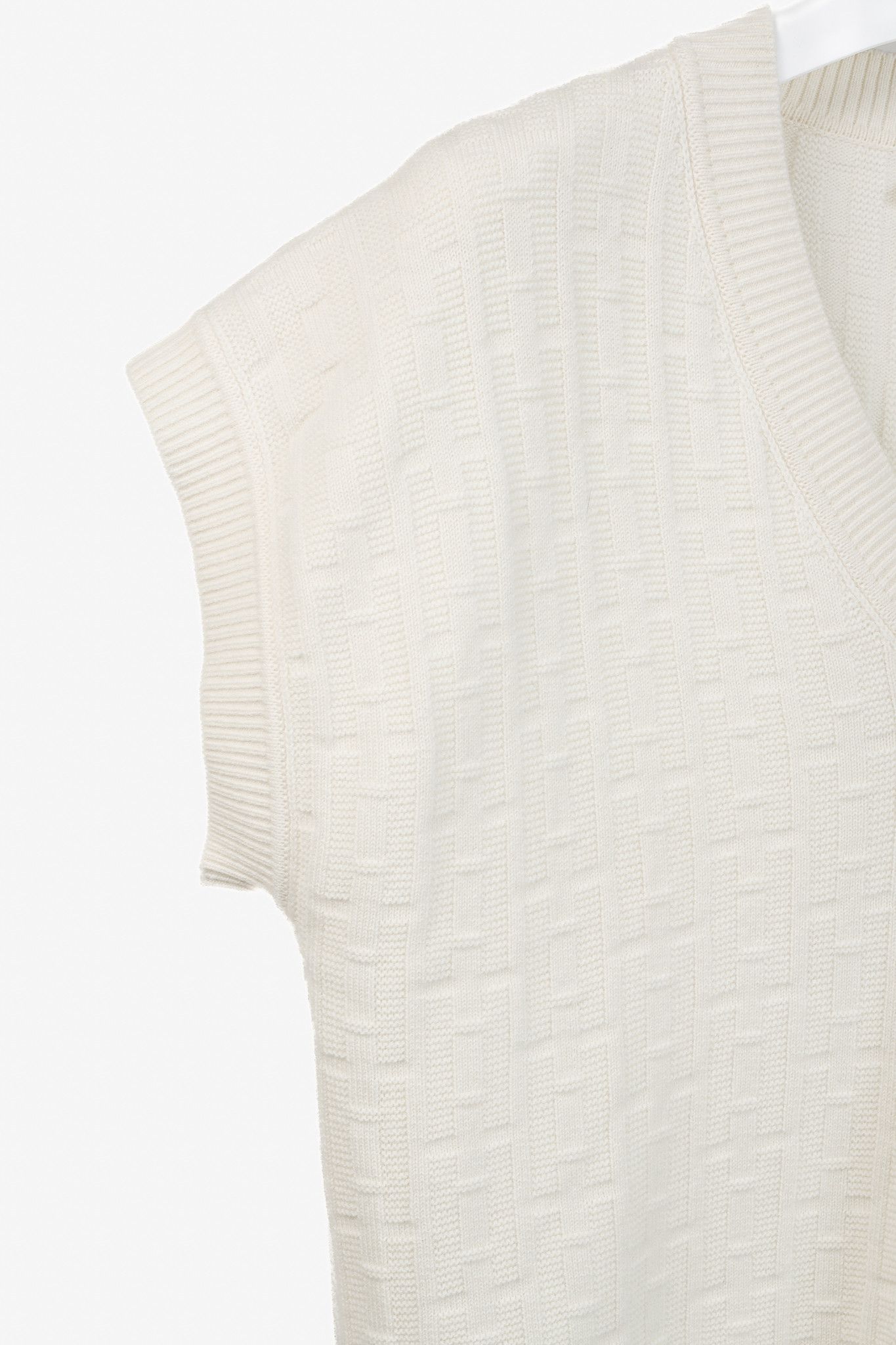 Hermes Hermes Cream Monogram Wool-Knit Sweater Vest & Pants Set Size M / US 6-8 / IT 42-44 - 8 Thumbnail
