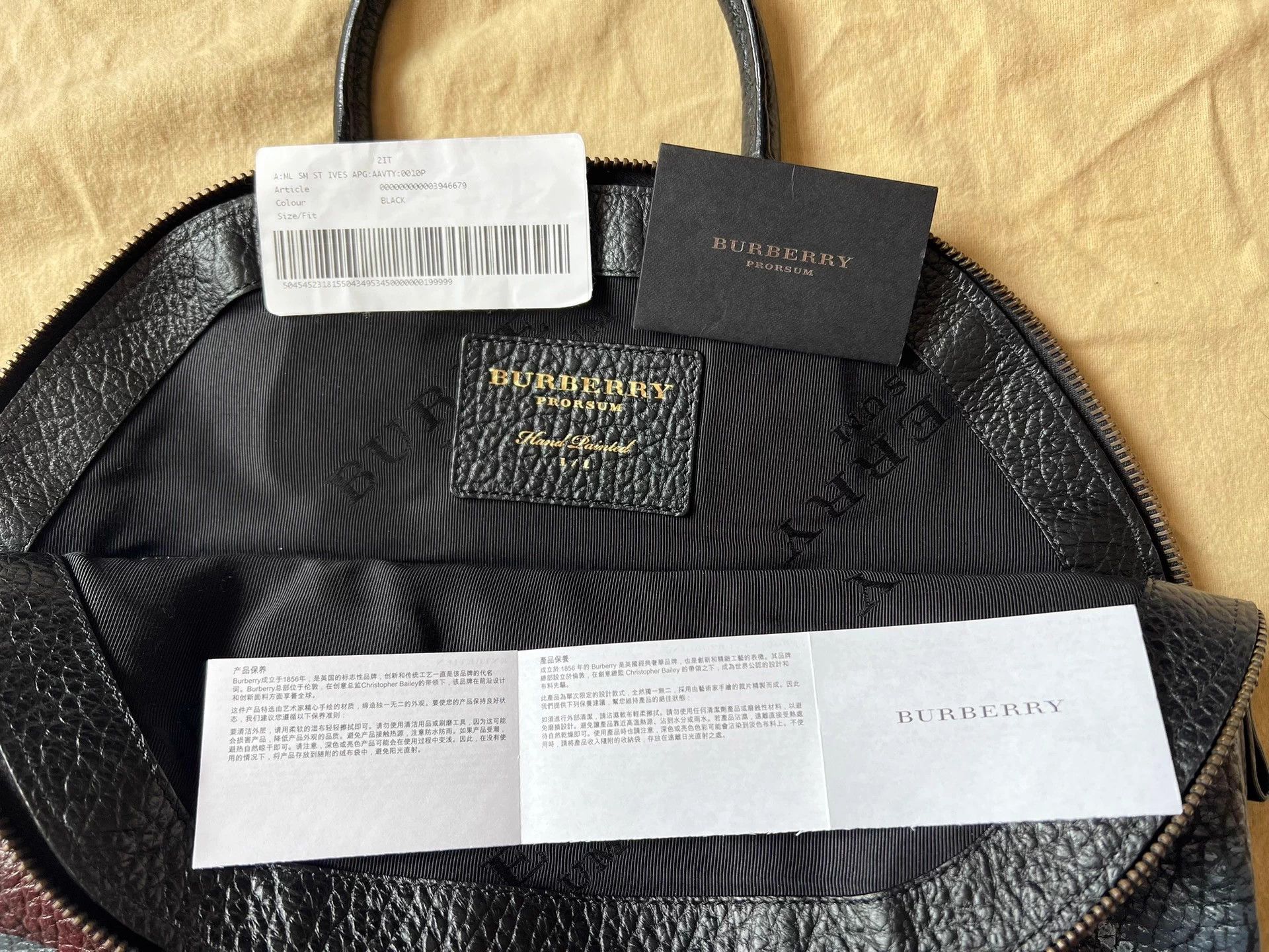Burberry Burberry Prorsum Custom Hand-Painted Leather Tote Bag Size ONE SIZE - 7 Thumbnail