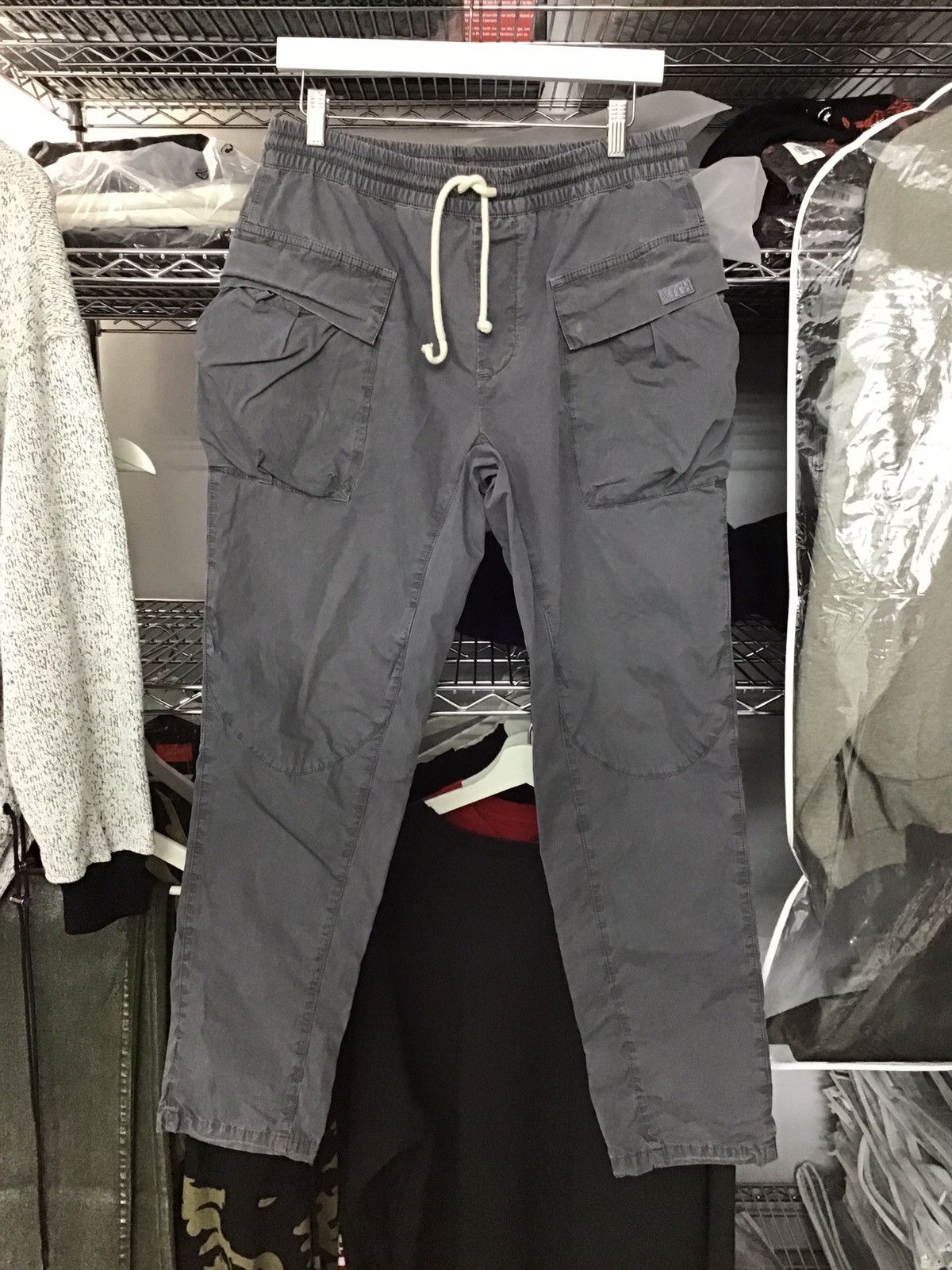 Image of Kith Grey Cargo Pants, Men's (Size 31)