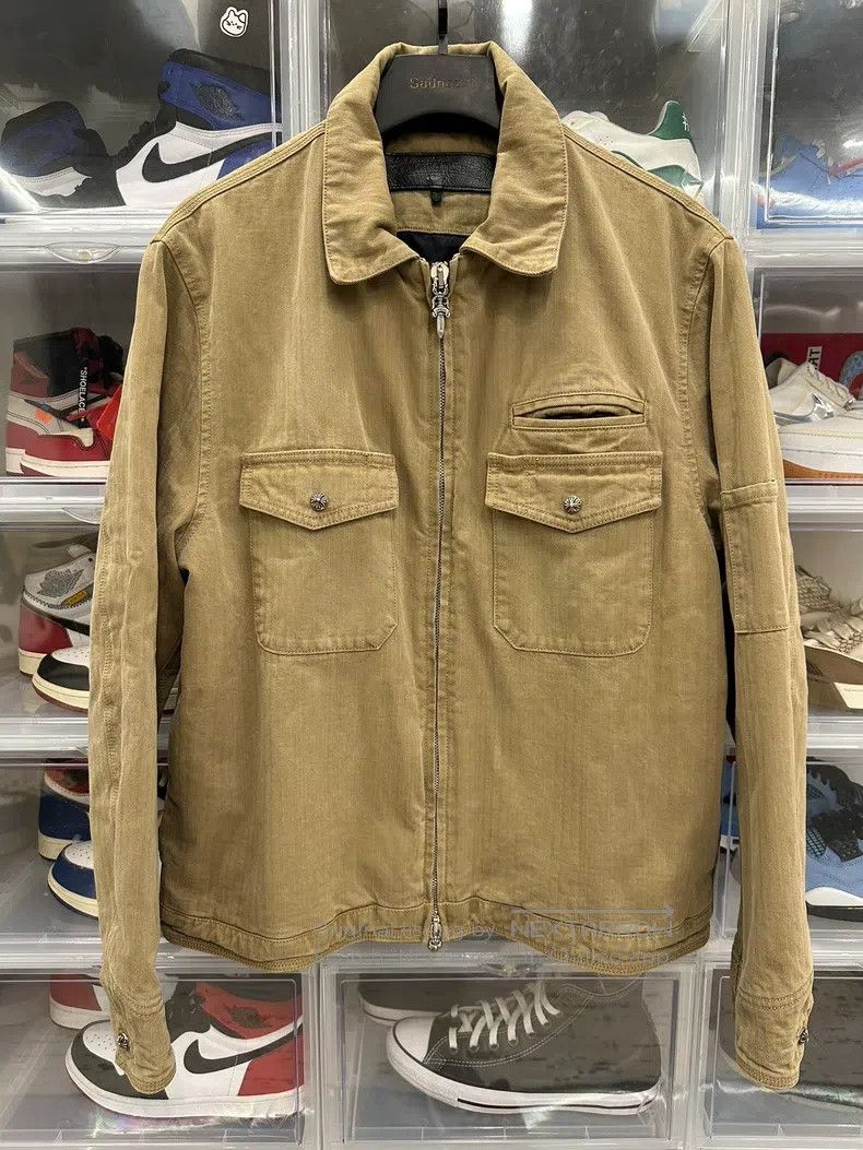 Chrome Hearts CHROME HEARTS Size M KB24 khaki frock jacket for veteran ca Size US M / EU 48-50 / 2 - 1 Thumbnail