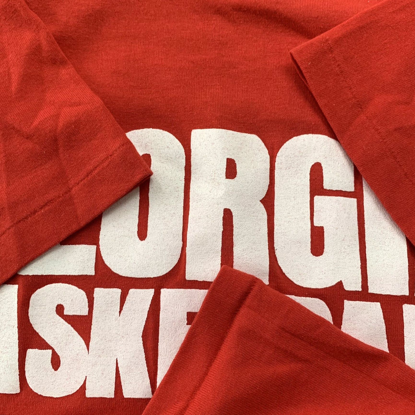 Nike VINTAGE Nike T-Shirt Mens 80s 90s Gray Tag Georgetown Georgia Basketball Crew Neck Short Sleeve L Red Graphic Print Vintage Theme Mens Size US L / EU 52-54 / 3 - 6 Thumbnail