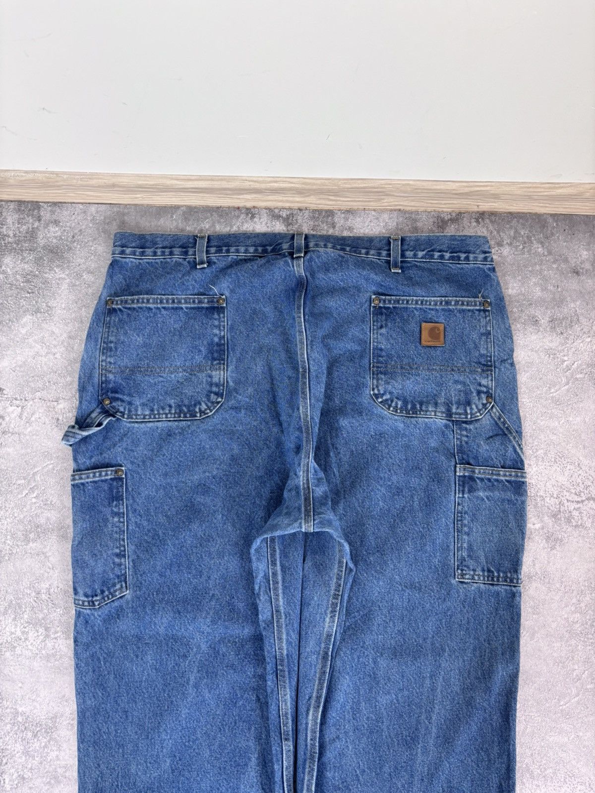 Carhartt Carhartt Men’s Double Knee Denim Jeans Loose Original Fit Size US 44 / EU 60 - 14 Thumbnail
