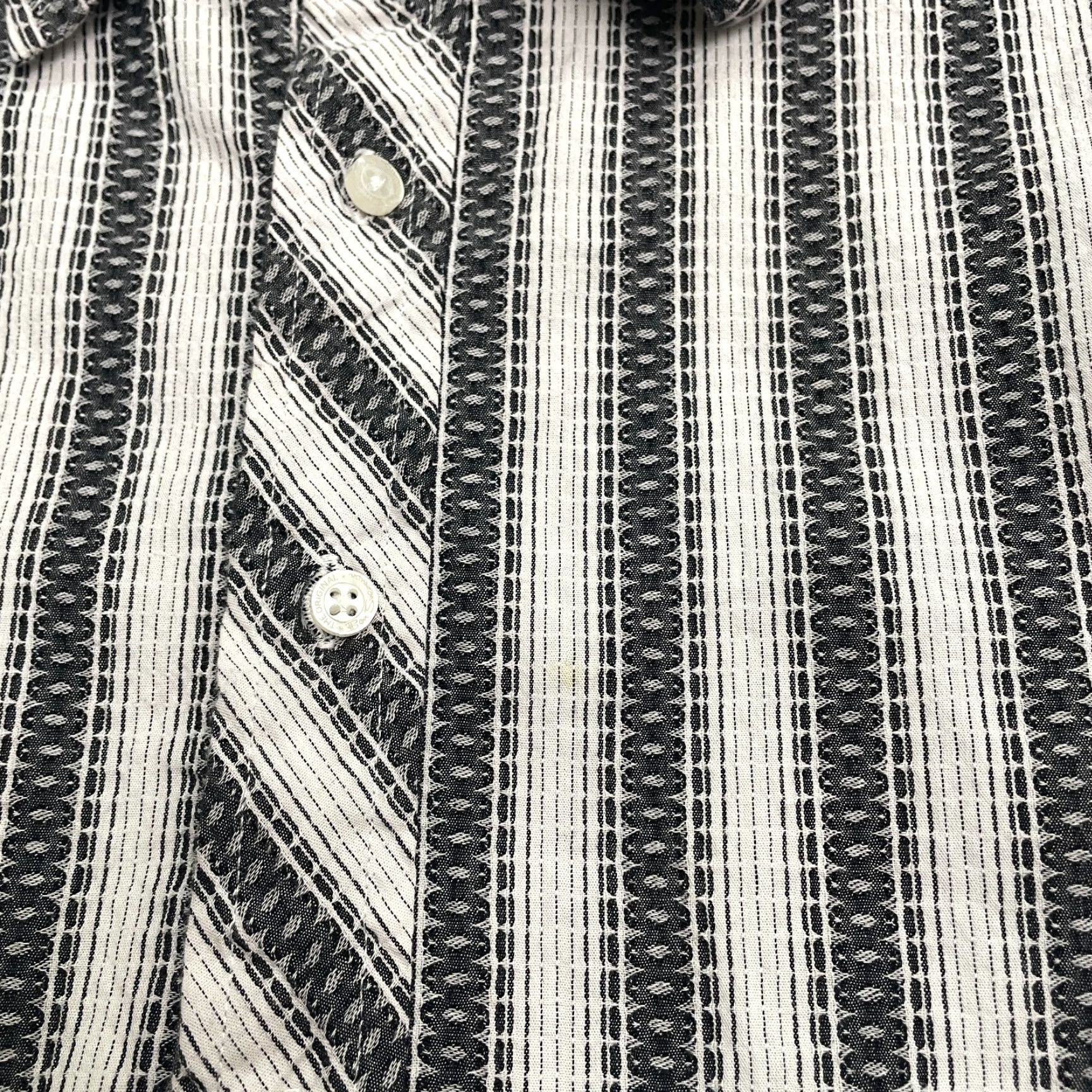 Ben Sherman Ben Sherman Seersucker Shirt Men’s Medium White/Black Striped Cotton Button-Down Size US M / EU 48-50 / 2 - 7 Thumbnail