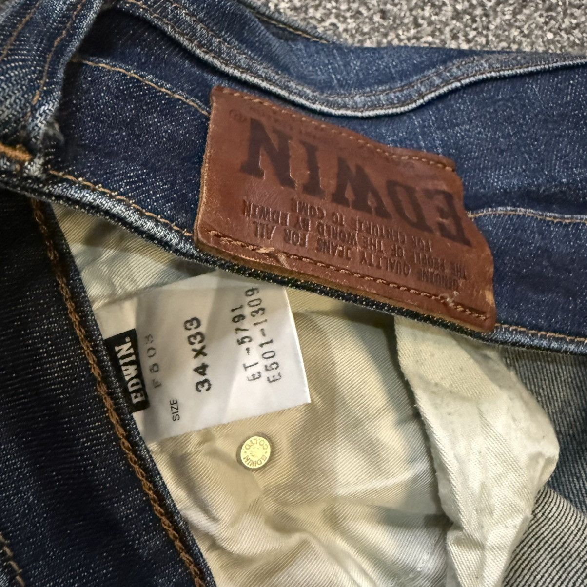Seditionaries 🔥🇯🇵 Japanese Edwin 503 Flex Distressed Denim Size US 34 / EU 50 - 10 Thumbnail