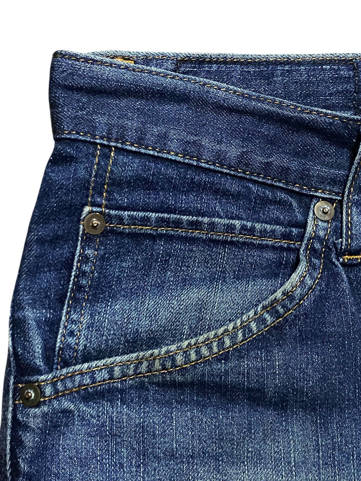 Edwin Vintage Edwin EV Mud Wash Distressed Straight Fit Jeans Size US 34 / EU 50 - 10 Thumbnail