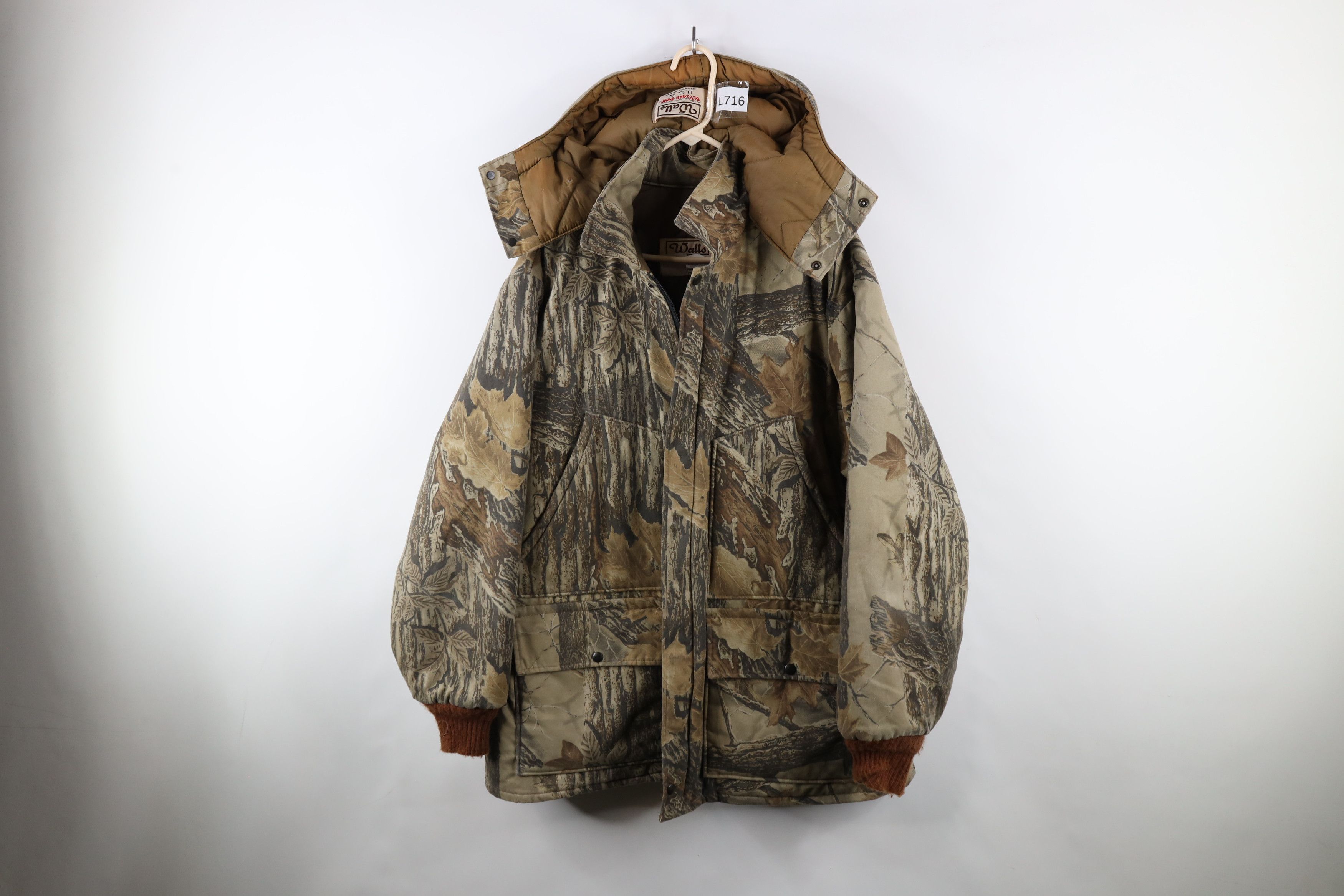 Vintage × Walls Vintage 90s Walls Blizzard Pruf Camouflage Hooded Jacket USA Size US XXL / EU 58 / 5 - 1 Thumbnail