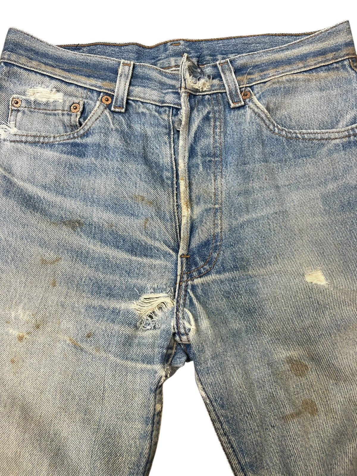Levi's Vintage Levi’s 501 XX Distressed Jeans Straight Cut Size US 29 - 8 Thumbnail