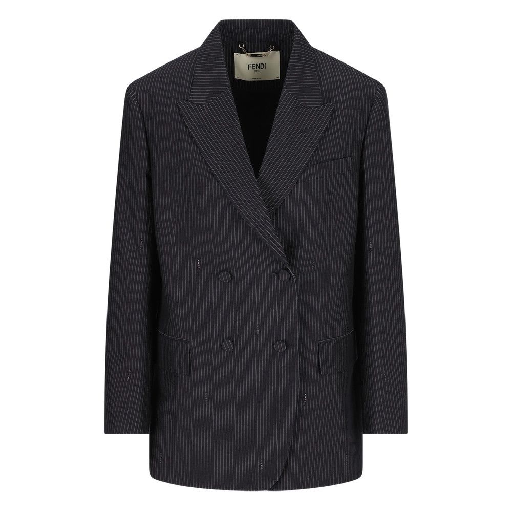 Fendi Fendi BLUE Jackets - Blazers Size S / US 4 / IT 40 - 1 Thumbnail