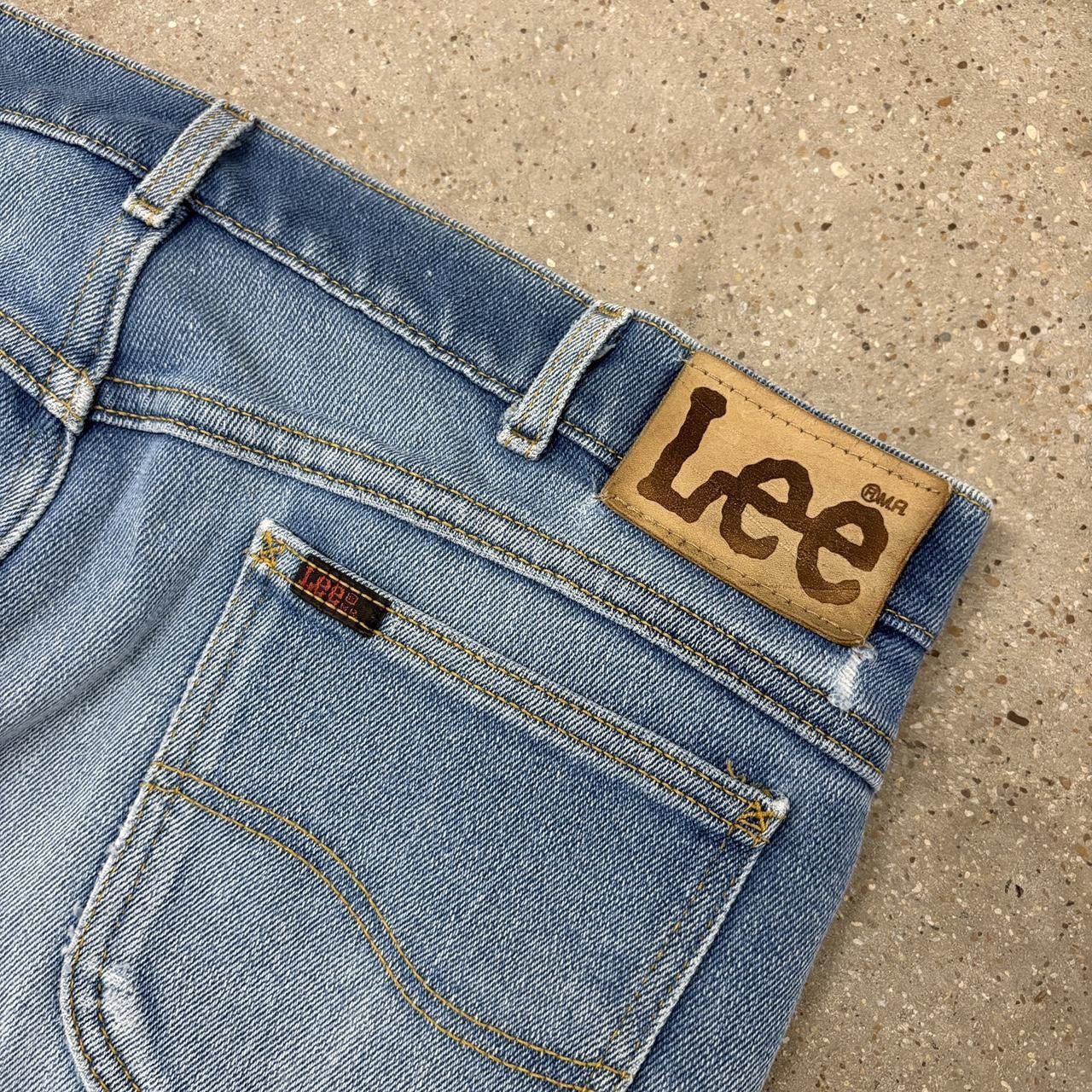 Lee Vintage Lee Riders Bootcut Faded Patchwork Denim Jeans Size US 36 / EU 52 - 6 Thumbnail