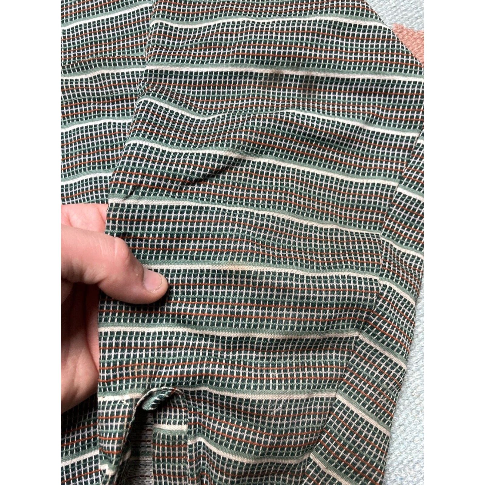 Vintage VINTAGE Challenger Button-Up Shirt 70s Disco Green Long Sleeve S Small Mens Shirt Collared Polyester Daggar Collar Size US S / EU 44-46 / 1 - 3 Thumbnail