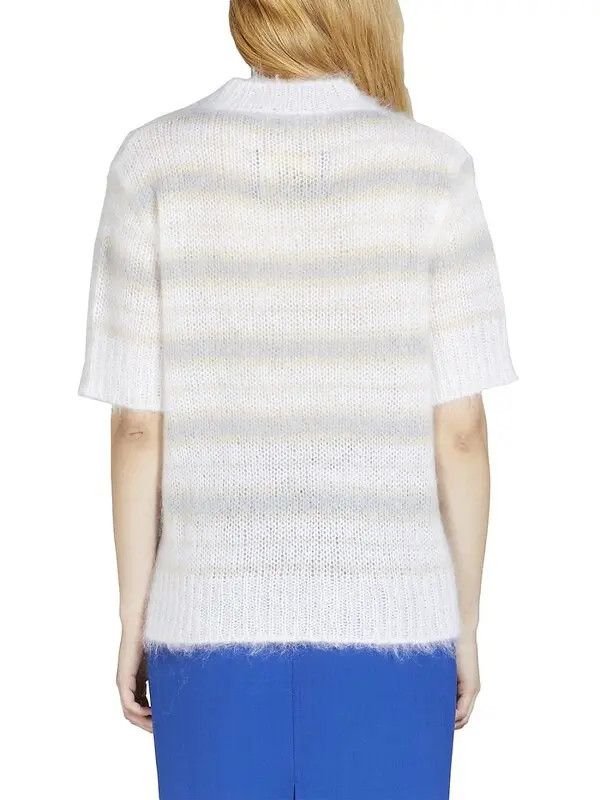 Marni o1srvl11e0624 Sweater in Natural White Size M / US 6-8 / IT 42-44 - 5 Thumbnail
