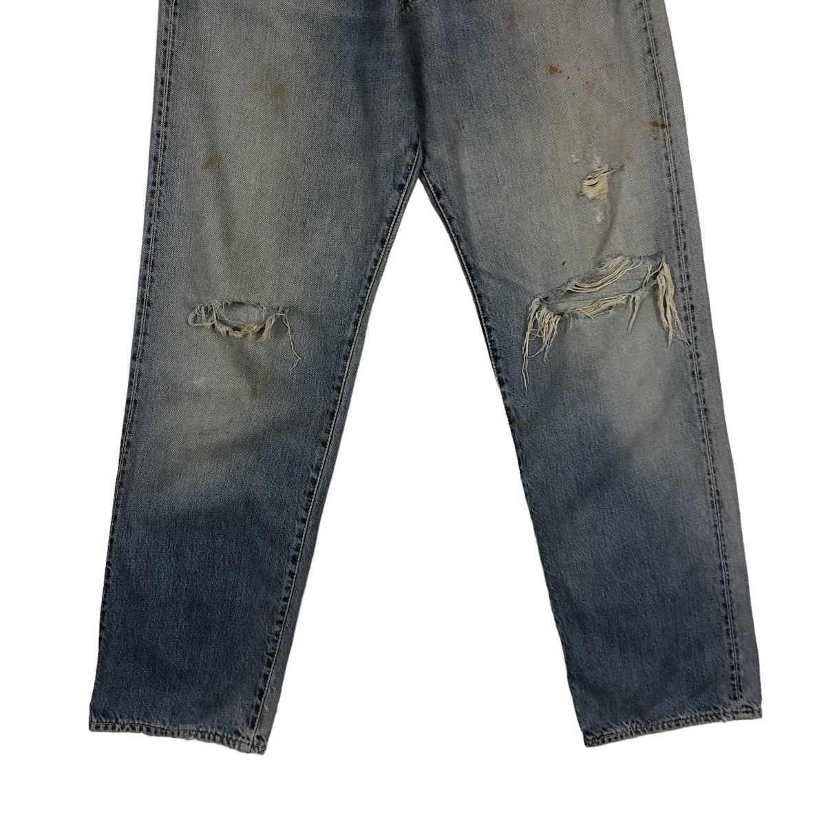 Evisu VINTAGE EVISU MADE IN JAPAN DISTRESSED DENIM JEANS RED LINE Size US 30 / EU 46 - 5 Thumbnail